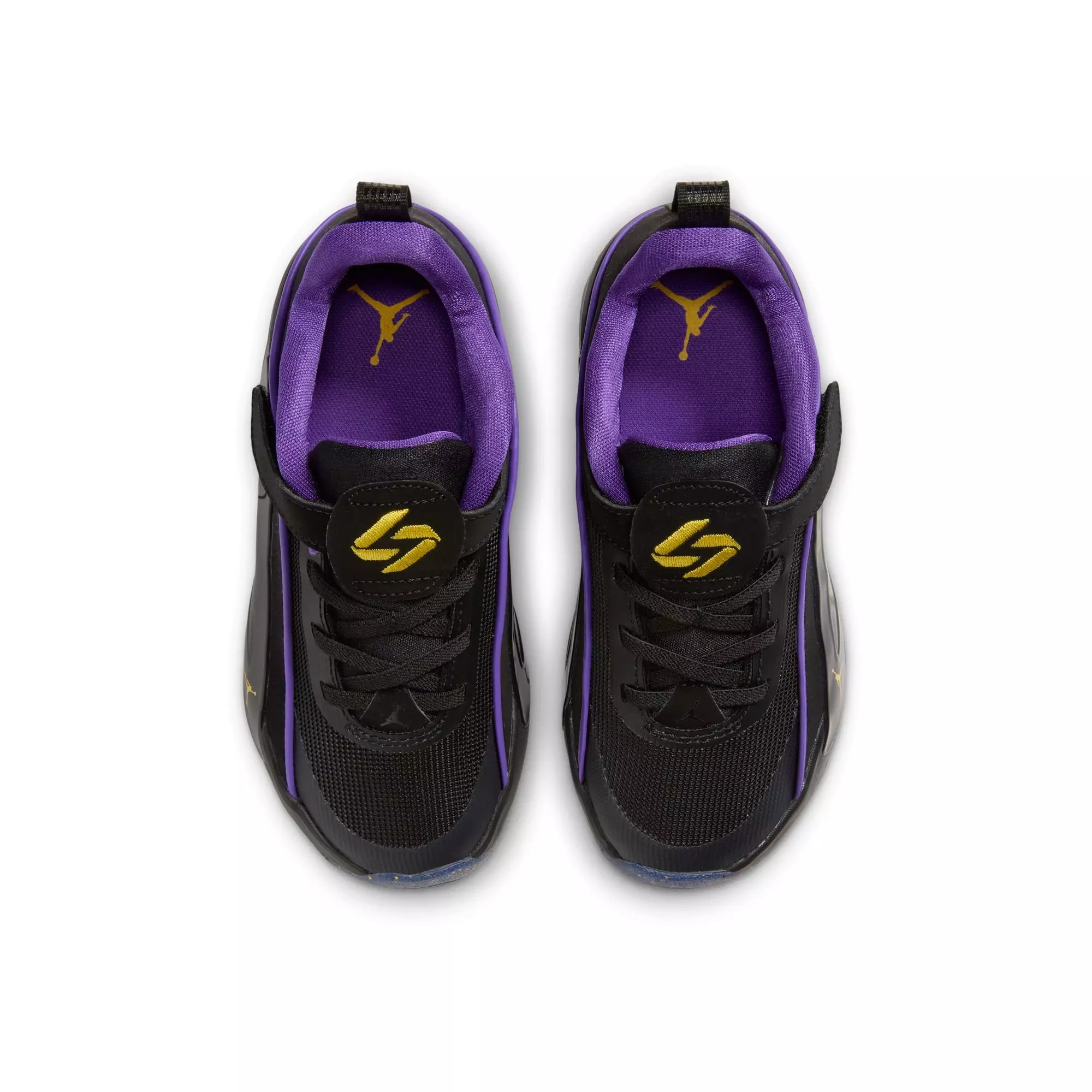 Jordan Luka 5 "Varsity Maize" Preschool Kids' Basketball Shoe - BLACK/VARSITY MAIZE/PURPLE VENOM