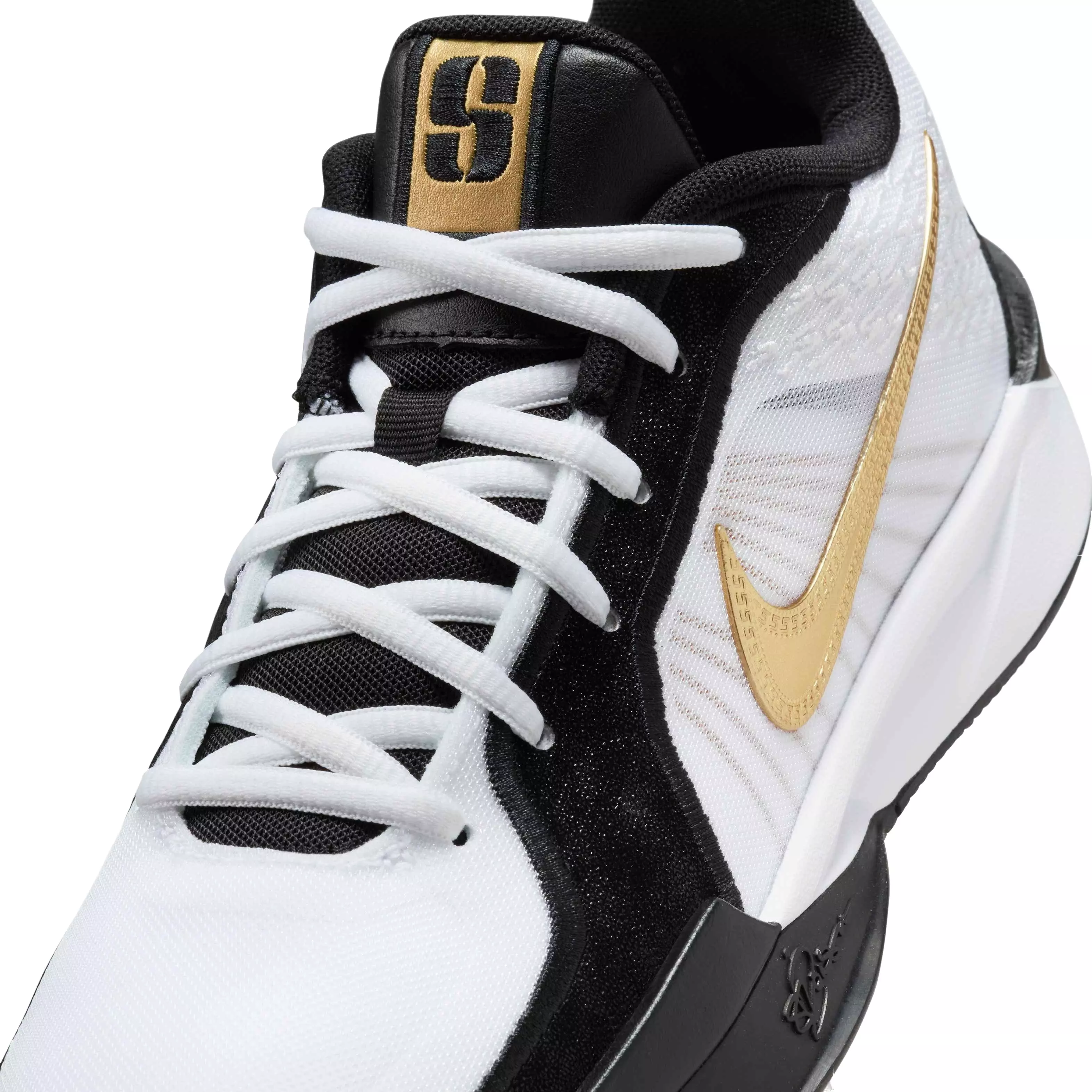 Nike Sabrina 2 "Gold Quest" "Black/Metallic Gold/White" Grade School Boys' Shoe - BLACK/GOLD/WHITE