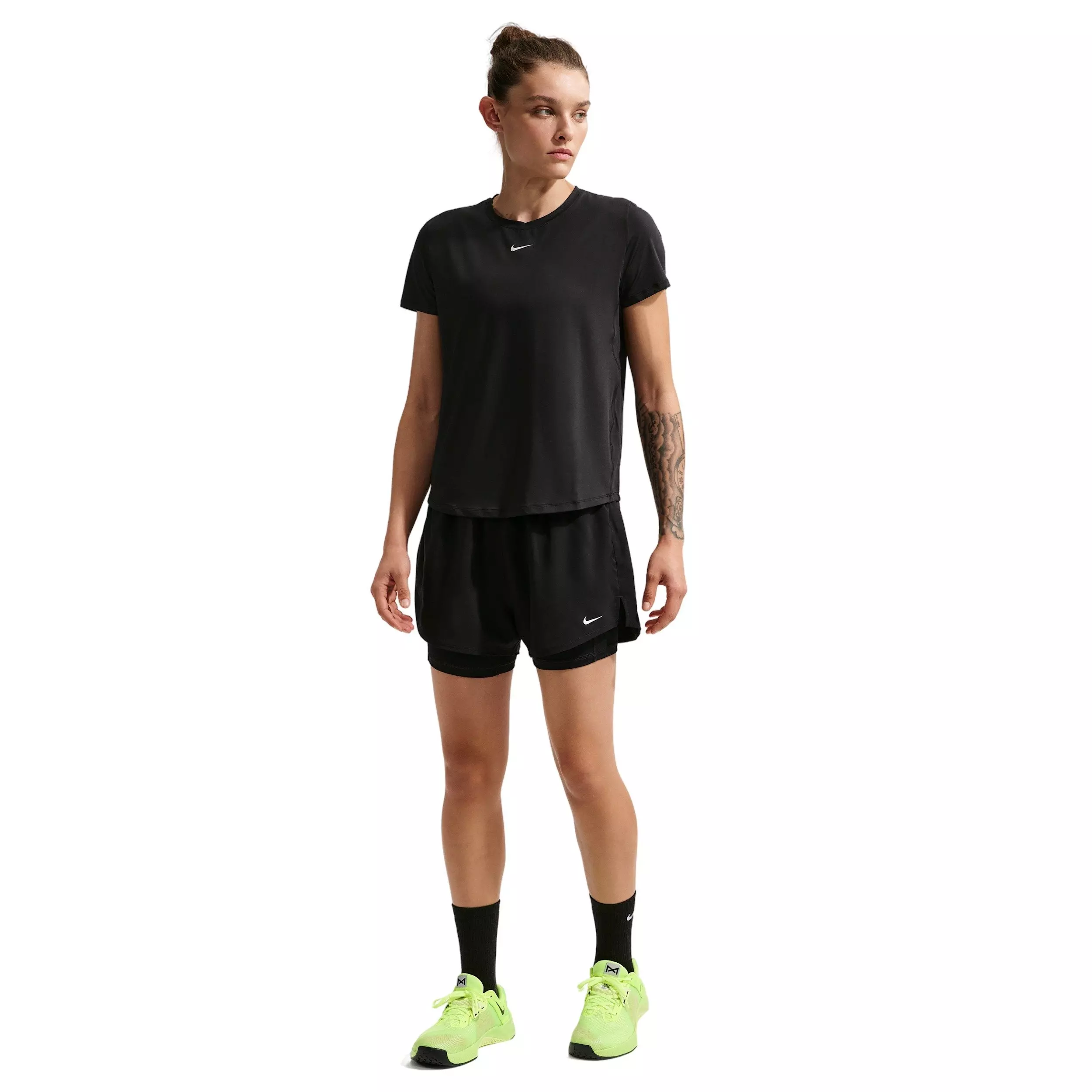 Nike Women's One Classic Dri-FIT Short-Sleeve Top -Black - BLACK