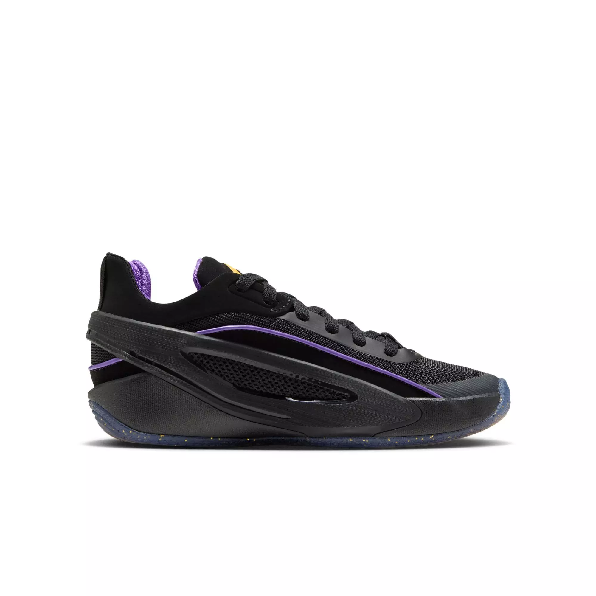 Jordan Luka 5 "Varsity Maize" Grade School Kids' Basketball Shoe - BLACK/VARSITY MAIZE/PURPLE VENOM
