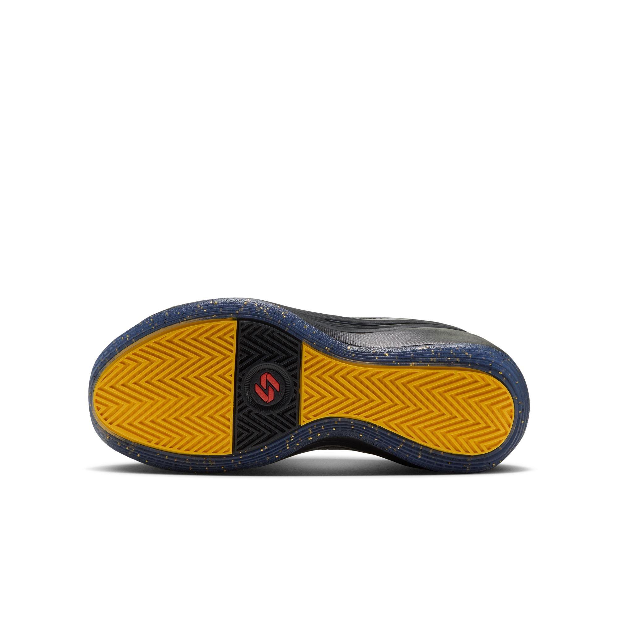 Jordan Luka 5 "Varsity Maize" Grade School Kids' Basketball Shoe - BLACK/VARSITY MAIZE/PURPLE VENOM