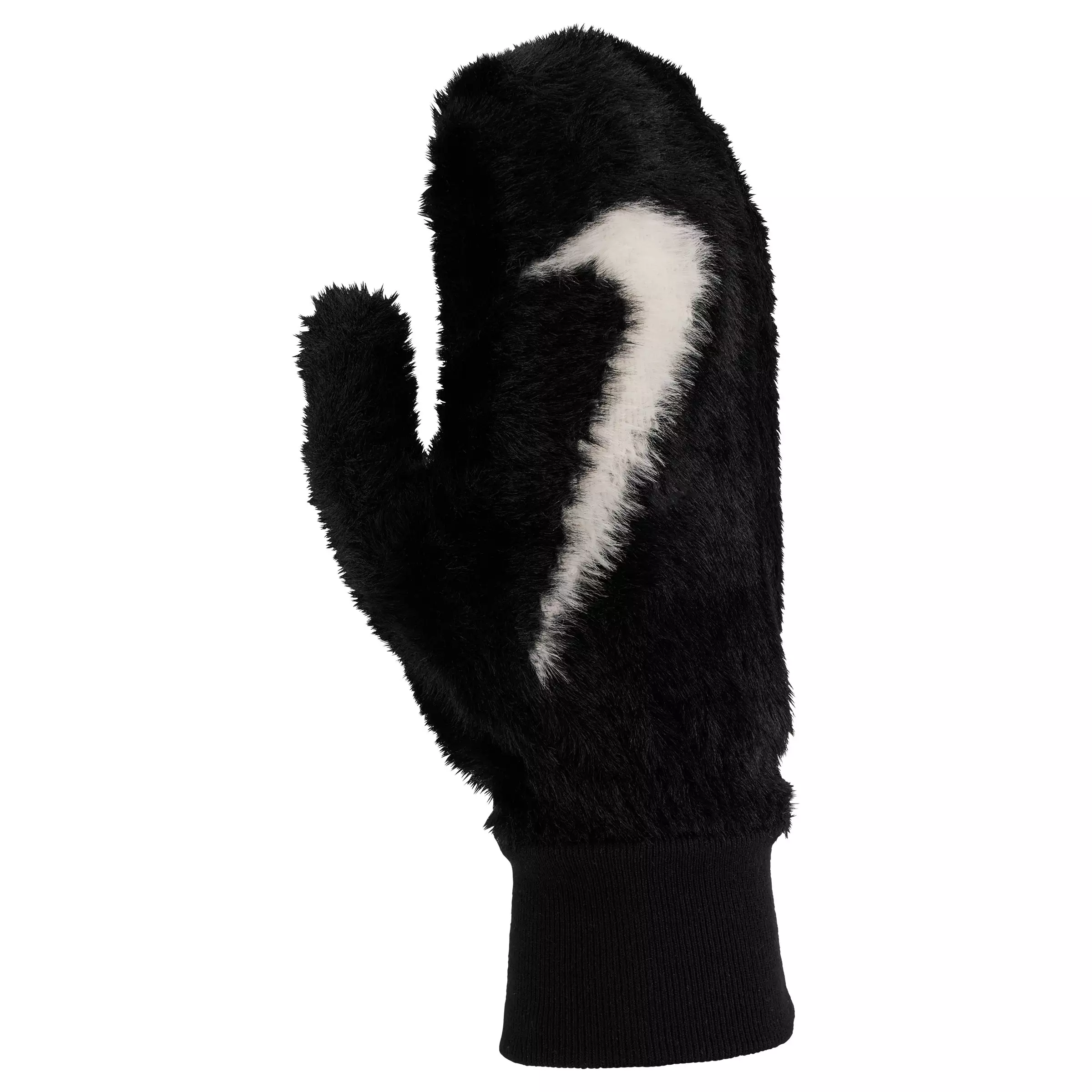 Nike Plush Knit LM Mittens - BLACK/WHITE