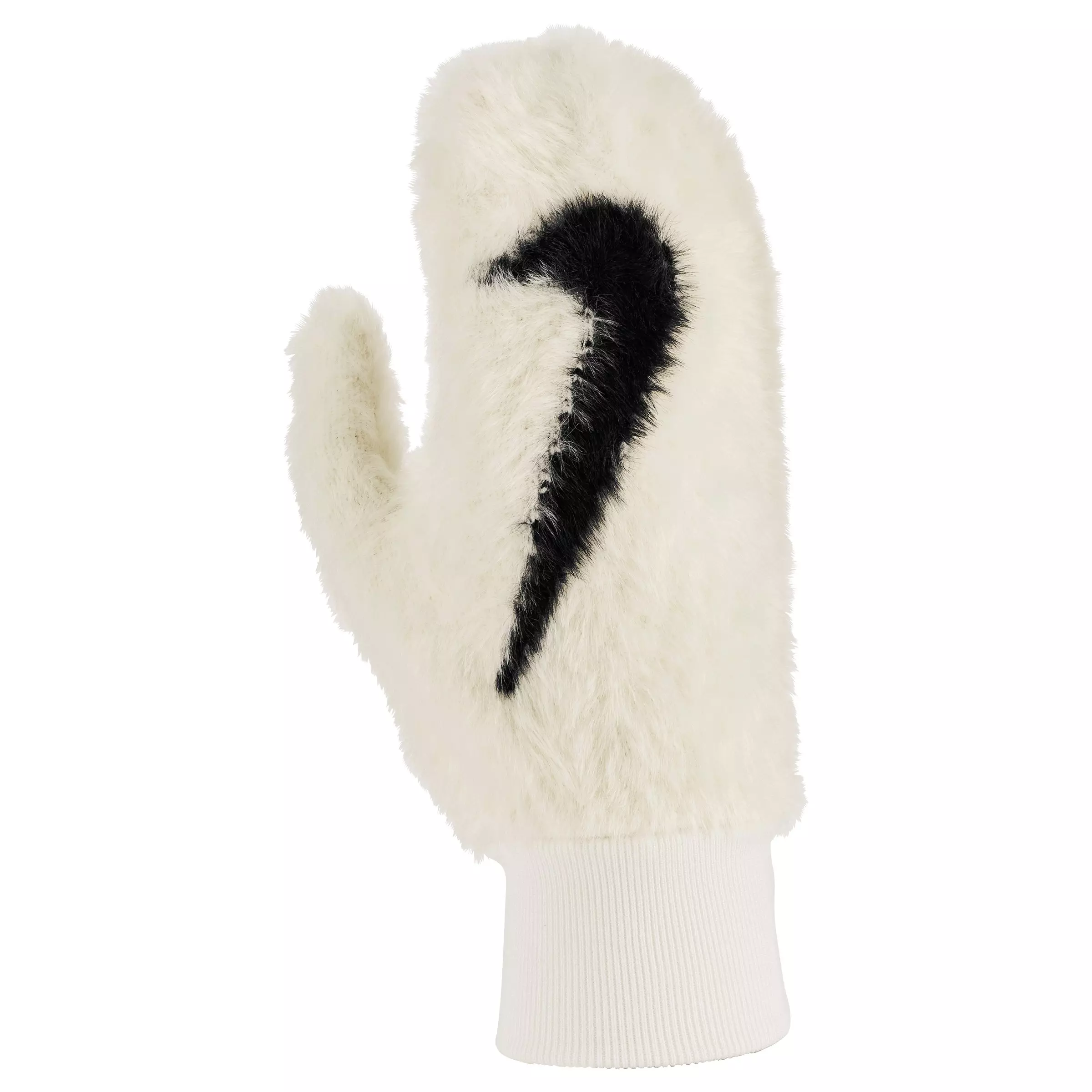 Nike Plush Knit LM Mittens - WHITE/BLACK