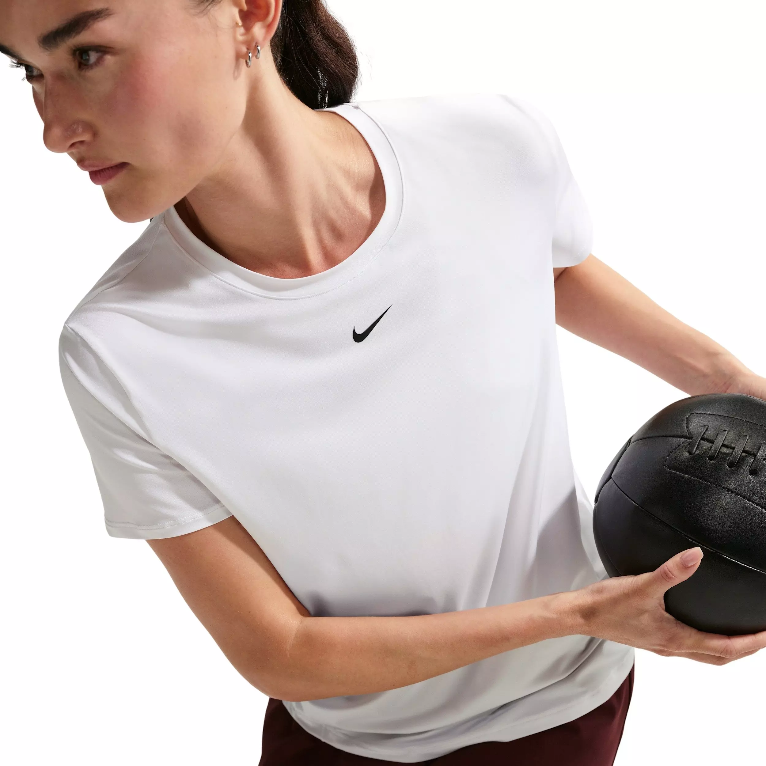 Nike Women's One Classic Dri-FIT Short-Sleeve Top - White - WHITE