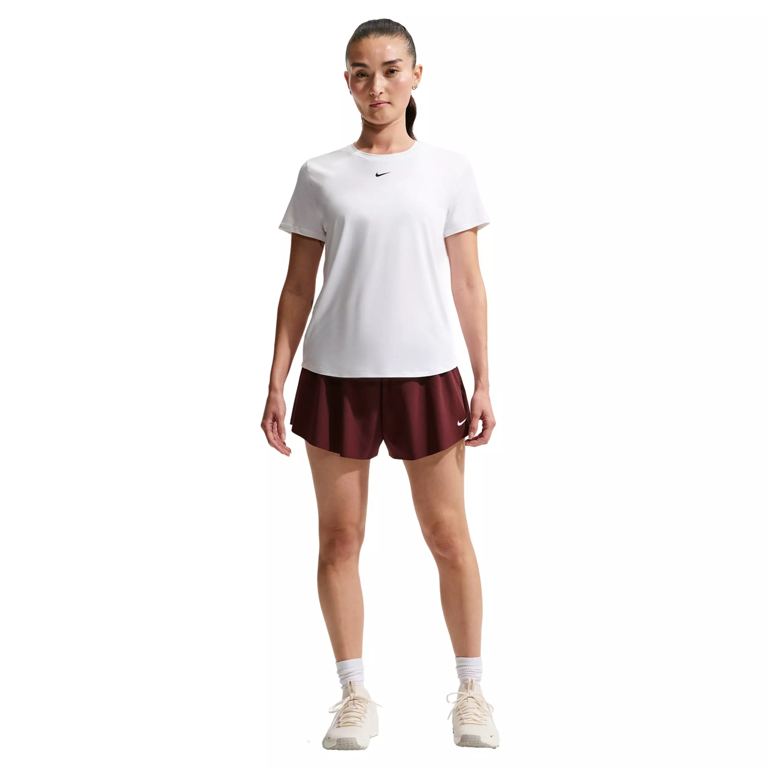 Nike Women's One Classic Dri-FIT Short-Sleeve Top -White - WHITE