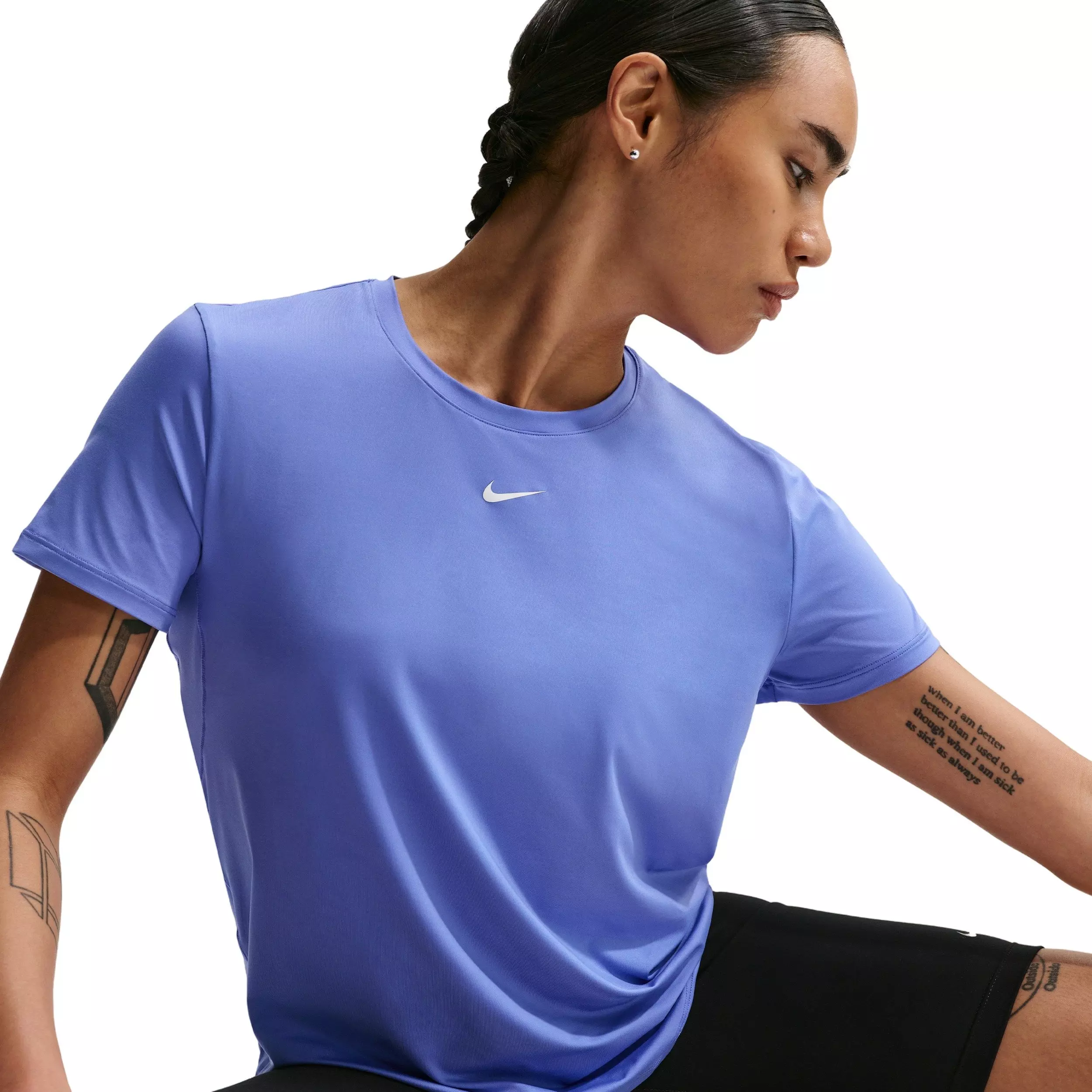 Nike Women's One Classic Dri-FIT Short-Sleeve Top -Sapphire - SAPPHIRE