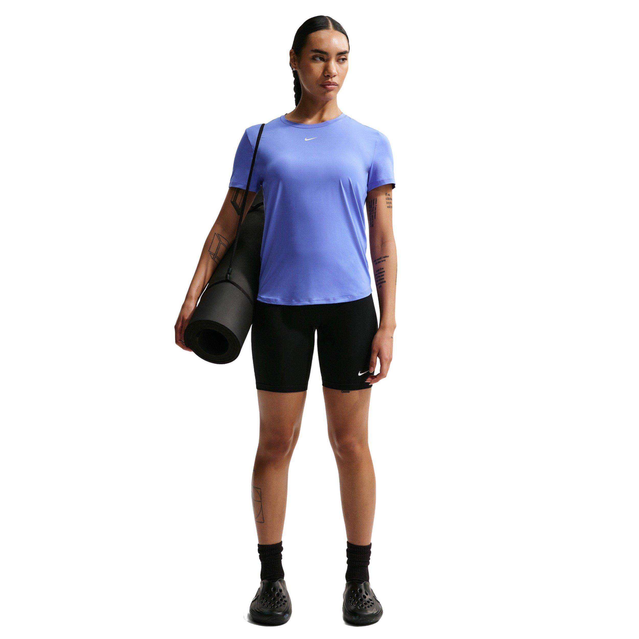 Nike Women's One Classic Dri-FIT Short-Sleeve Top - Sapphire - SAPPHIRE Thumbnail View 4