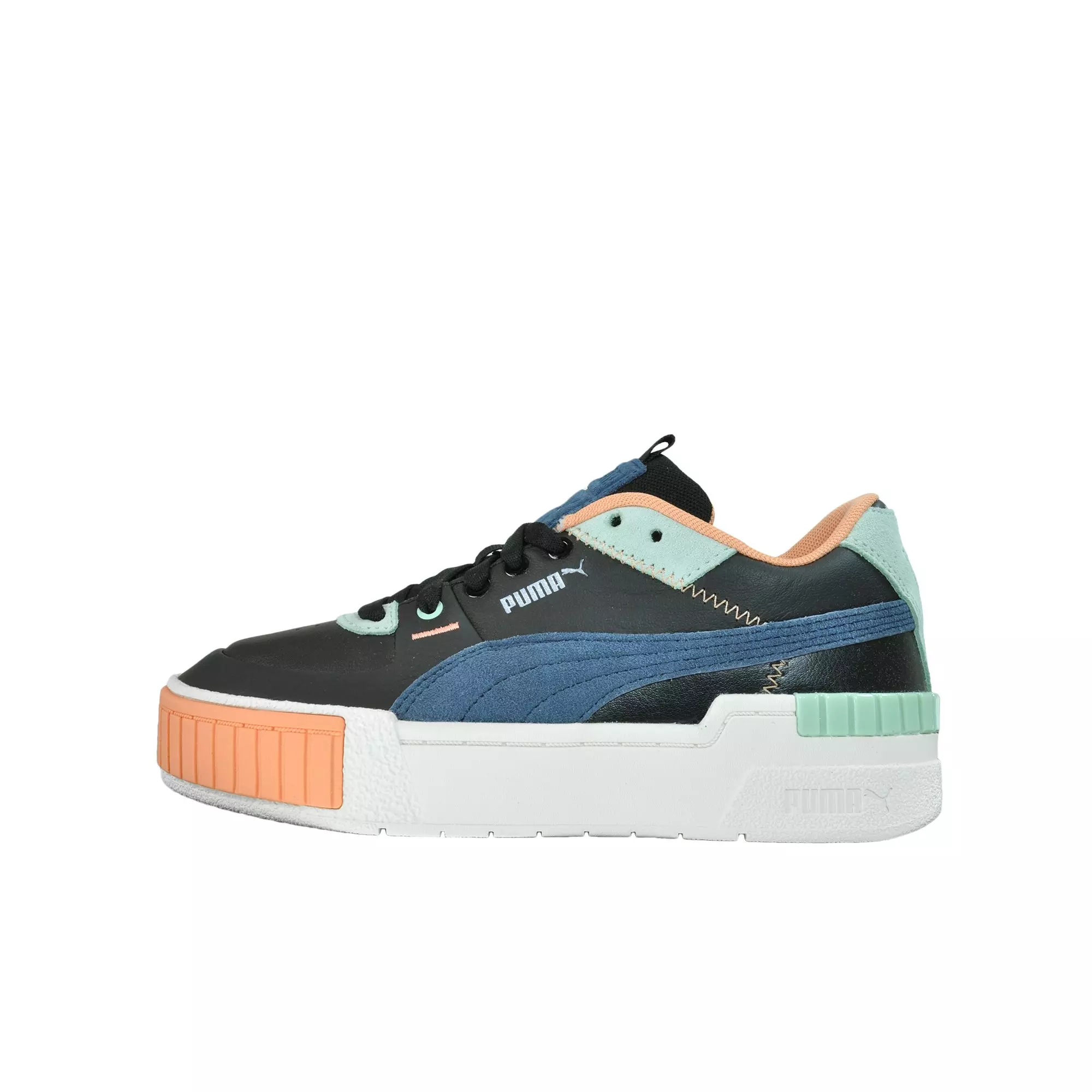 PUMA Cali Sport Mix "Black/Green/Blue" Women's Shoe - BLACK/WHITE