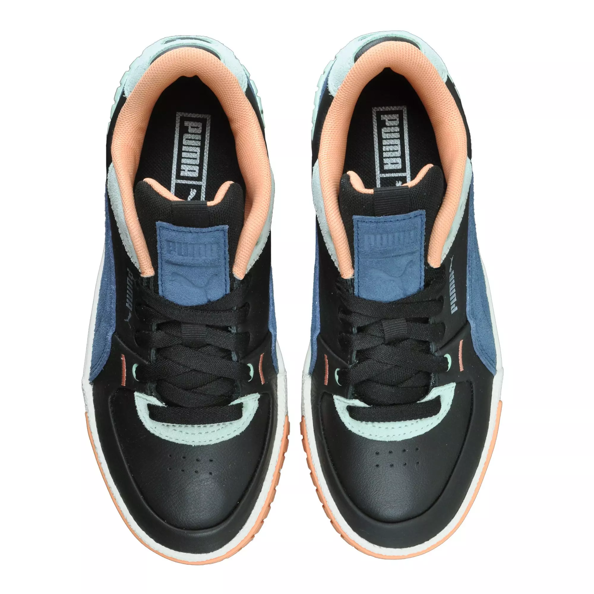 PUMA Cali Sport Mix "Black/Green/Blue" Women's Shoe - BLACK/WHITE