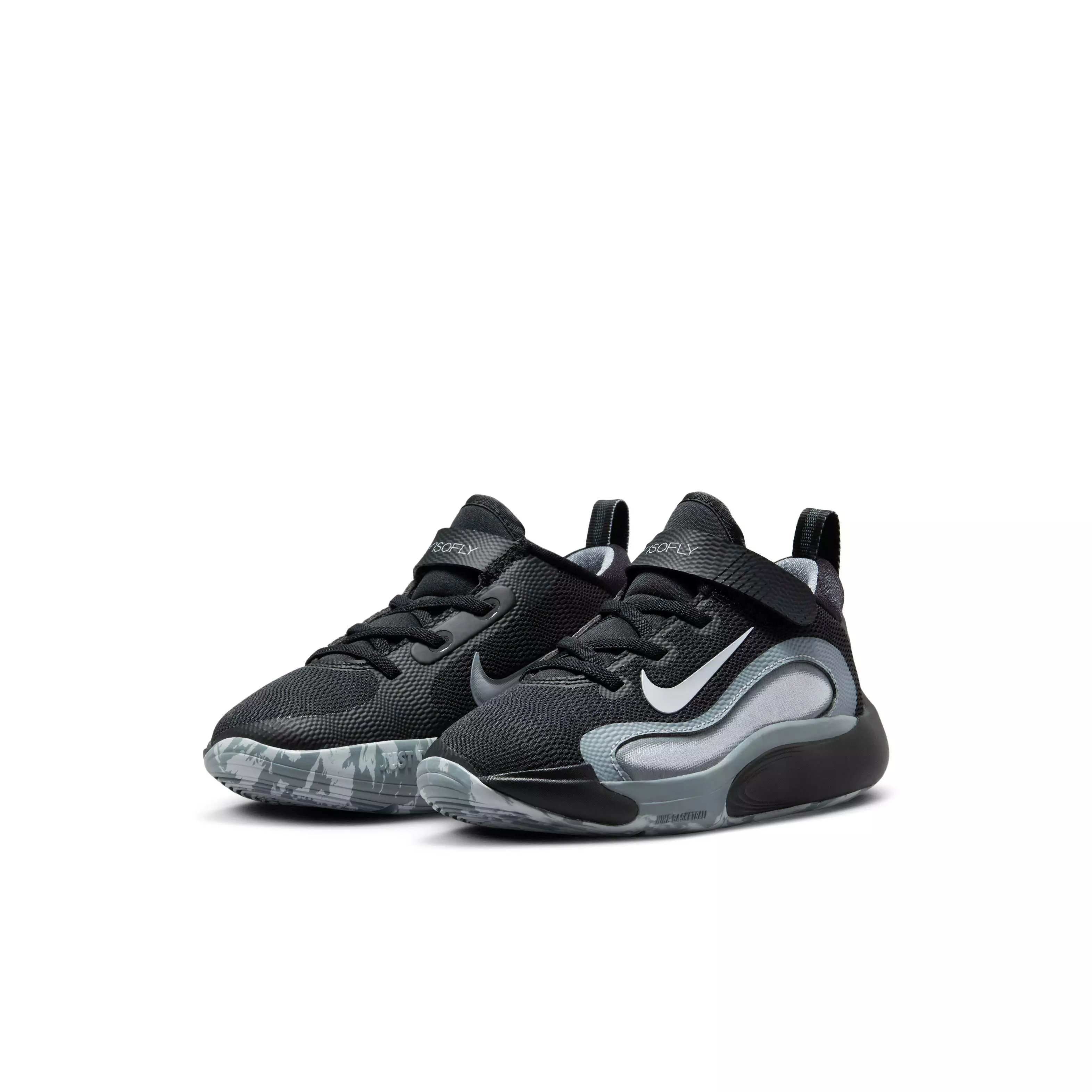 Nike IsoFly "Black/Cool Grey/White/Wolf Grey" Preschool Boys' Basketball Shoe - BLACK/GREY/WHITE/GREY