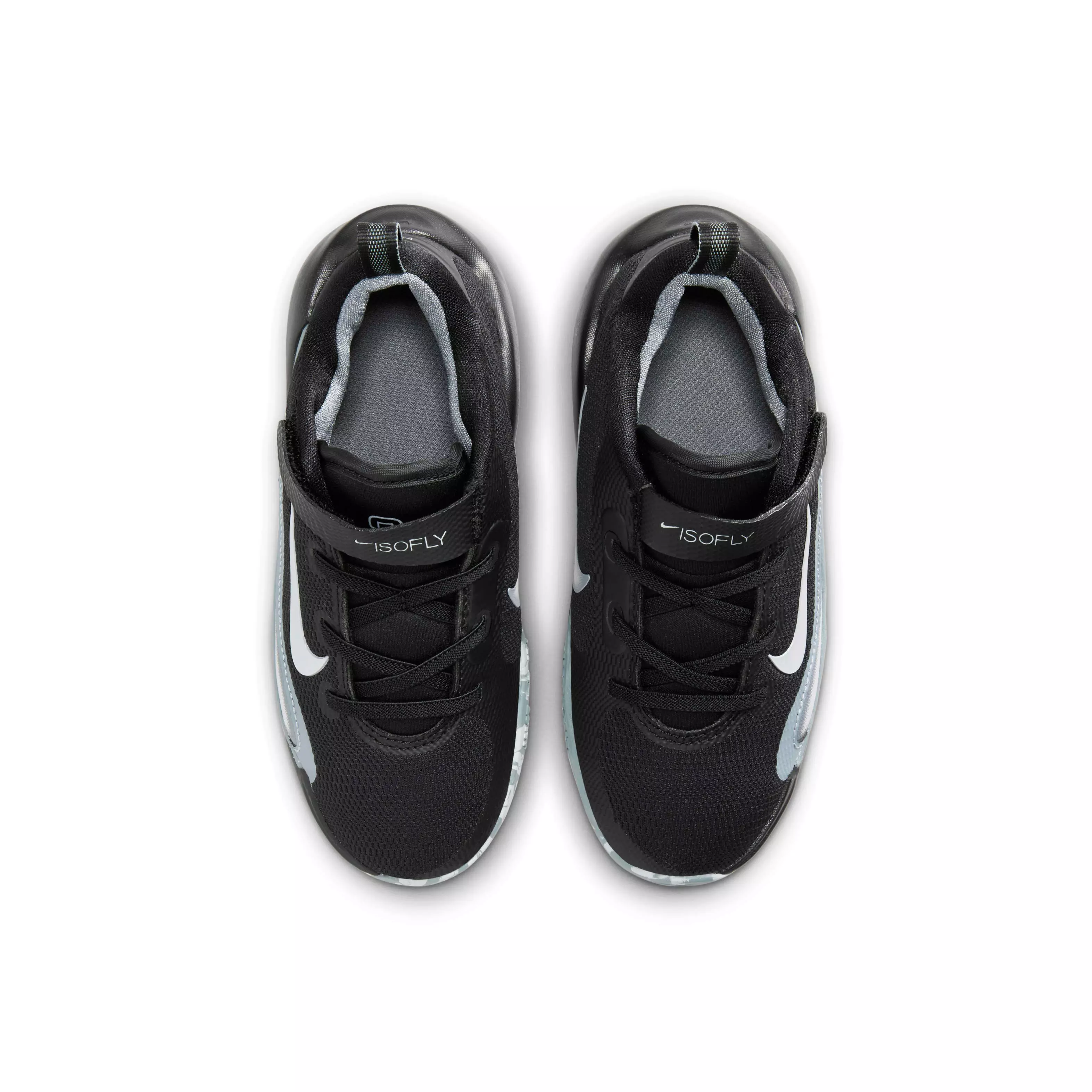 Nike IsoFly "Black/Cool Grey/White/Wolf Grey" Preschool Boys' Basketball Shoe - BLACK/GREY/WHITE/GREY