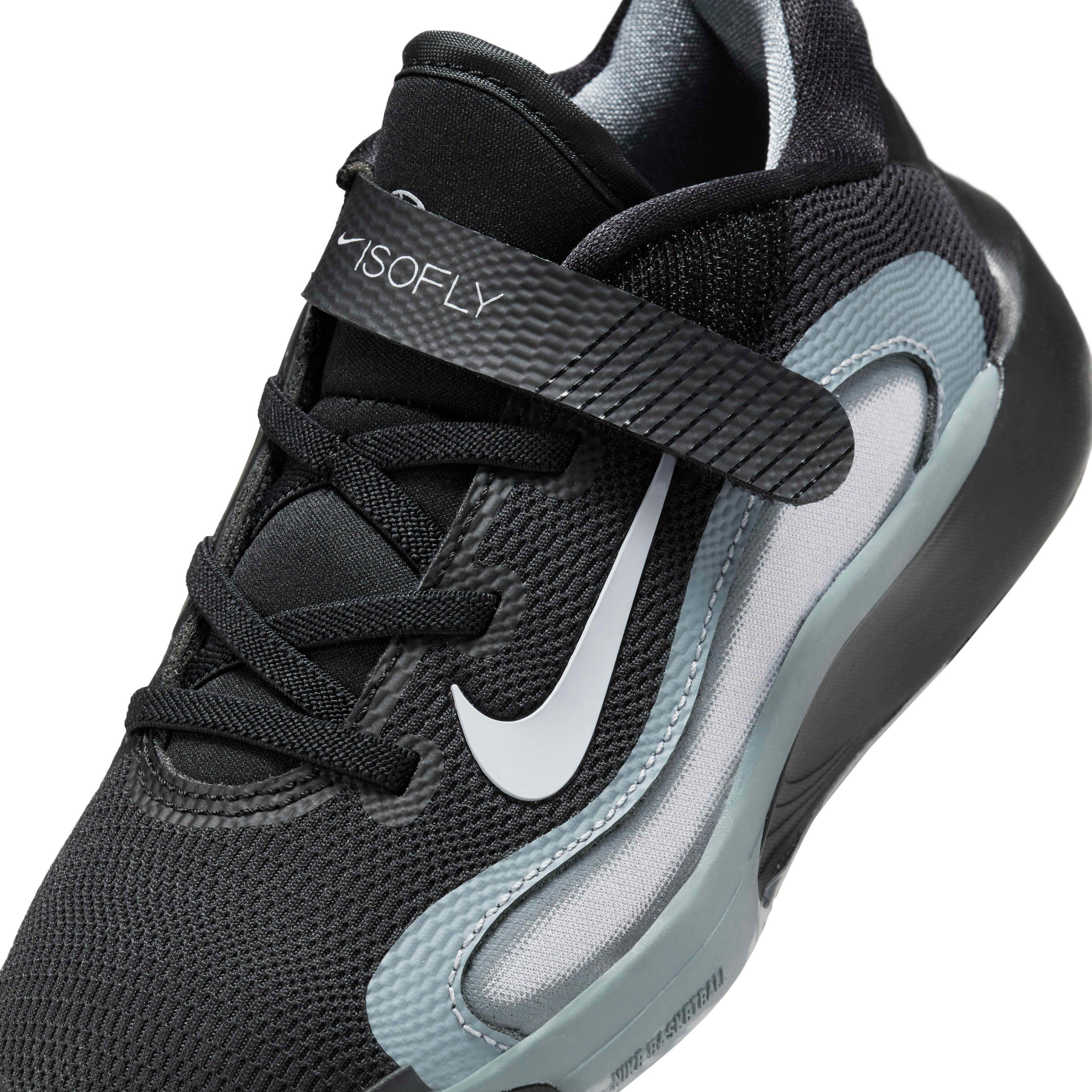 Nike IsoFly Preschool Boys' "Black/Cool Grey/White/Wolf Grey" Basketball Shoe