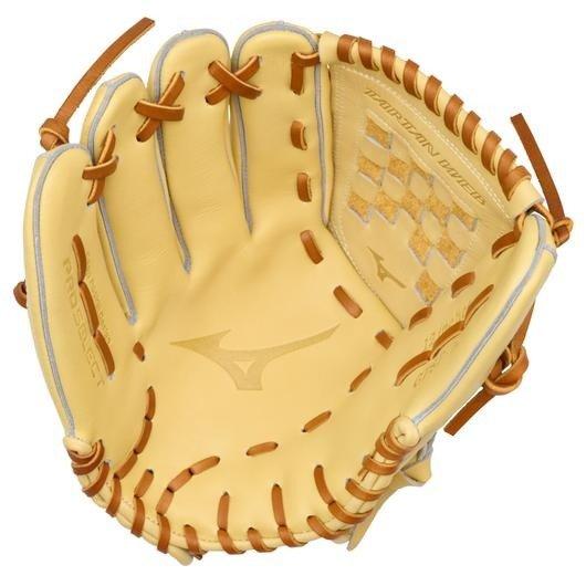 Mizuno GPSF-10D Pro Select FP Premium 12" Pitcher Softball Glove LHT - CAMEL Thumbnail View 2