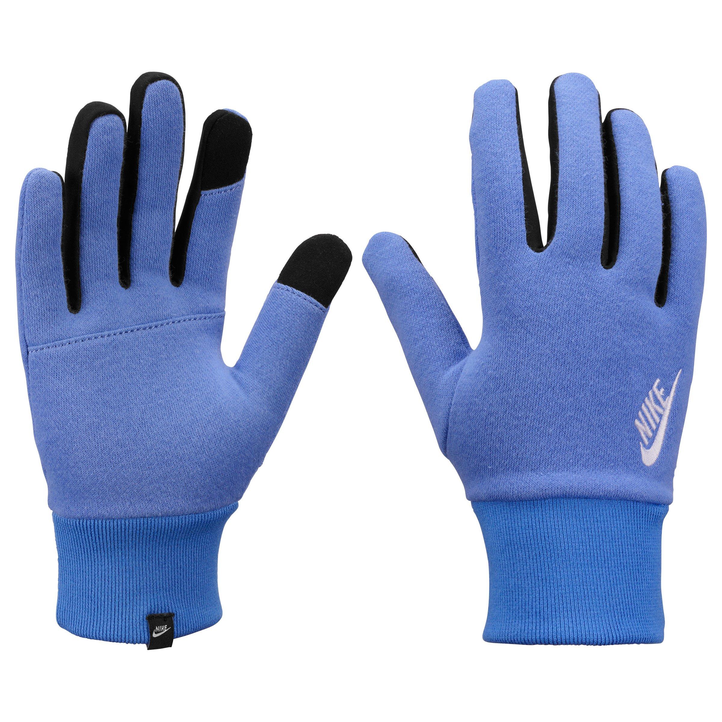 Nike Big Kids' Club Fleece 2.0 Gloves - BLUE/BLACK Thumbnail View 1