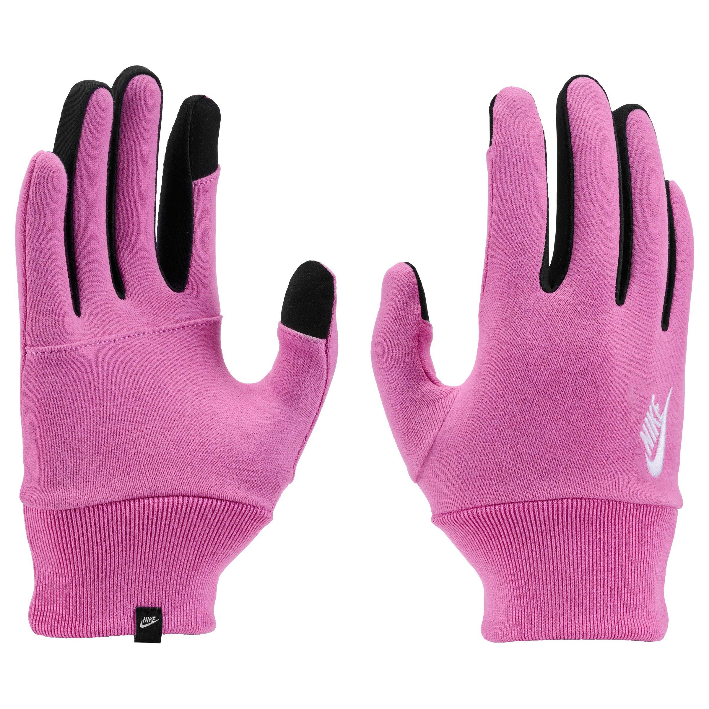 Nike Big Kids' Club Fleece 2.0 Gloves - PINK/BLACK Thumbnail View 1