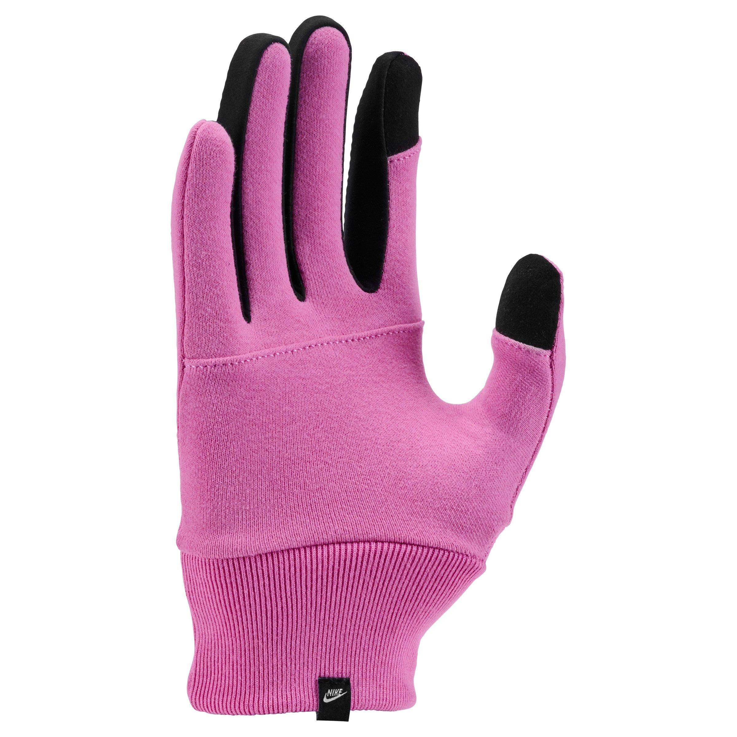 Nike Big Kids' Club Fleece 2.0 Gloves - PINK/BLACK Thumbnail View 3