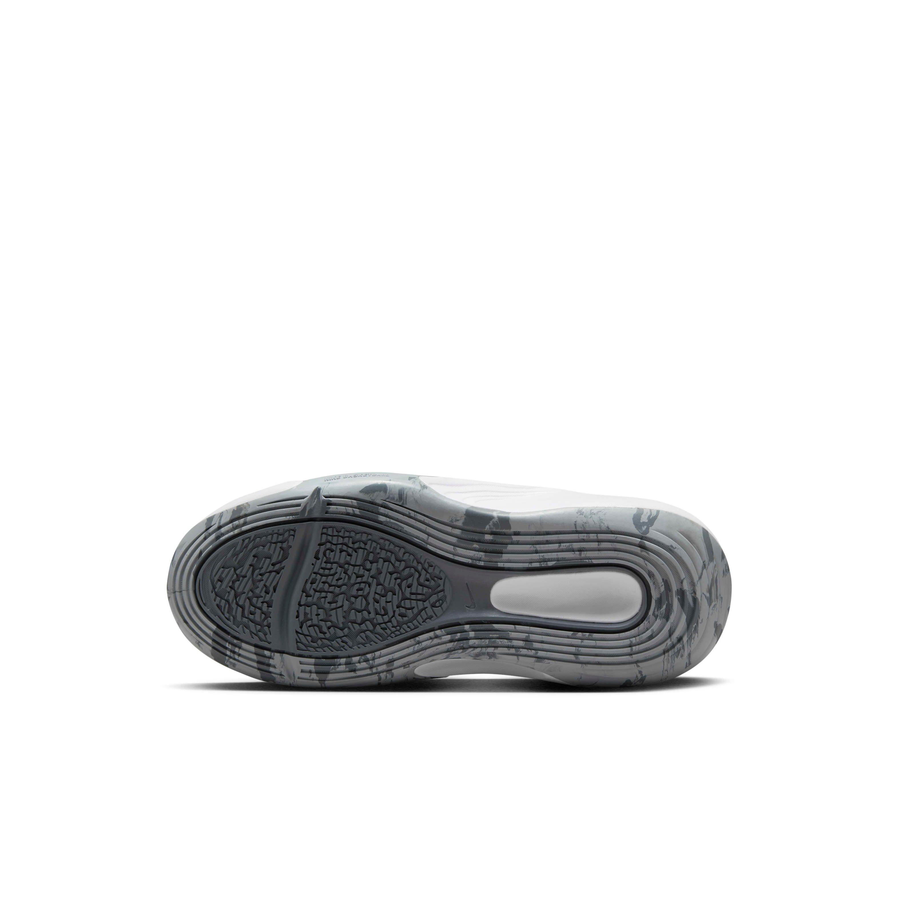 Nike IsoFly Preschool Boys' "White/Cool Grey/Wolf Grey/Metallic Gold Star" Basketball Shoe