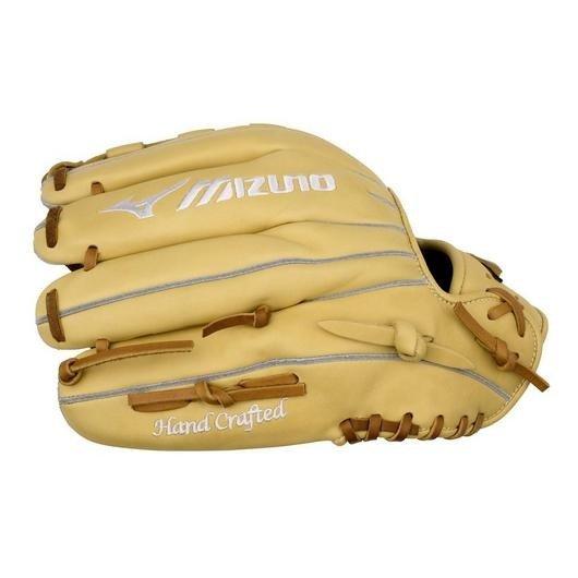 Mizuno GPSF-10D Pro Select FP Premium 12" Pitcher Softball Glove RHT - CAMEL Thumbnail View 4