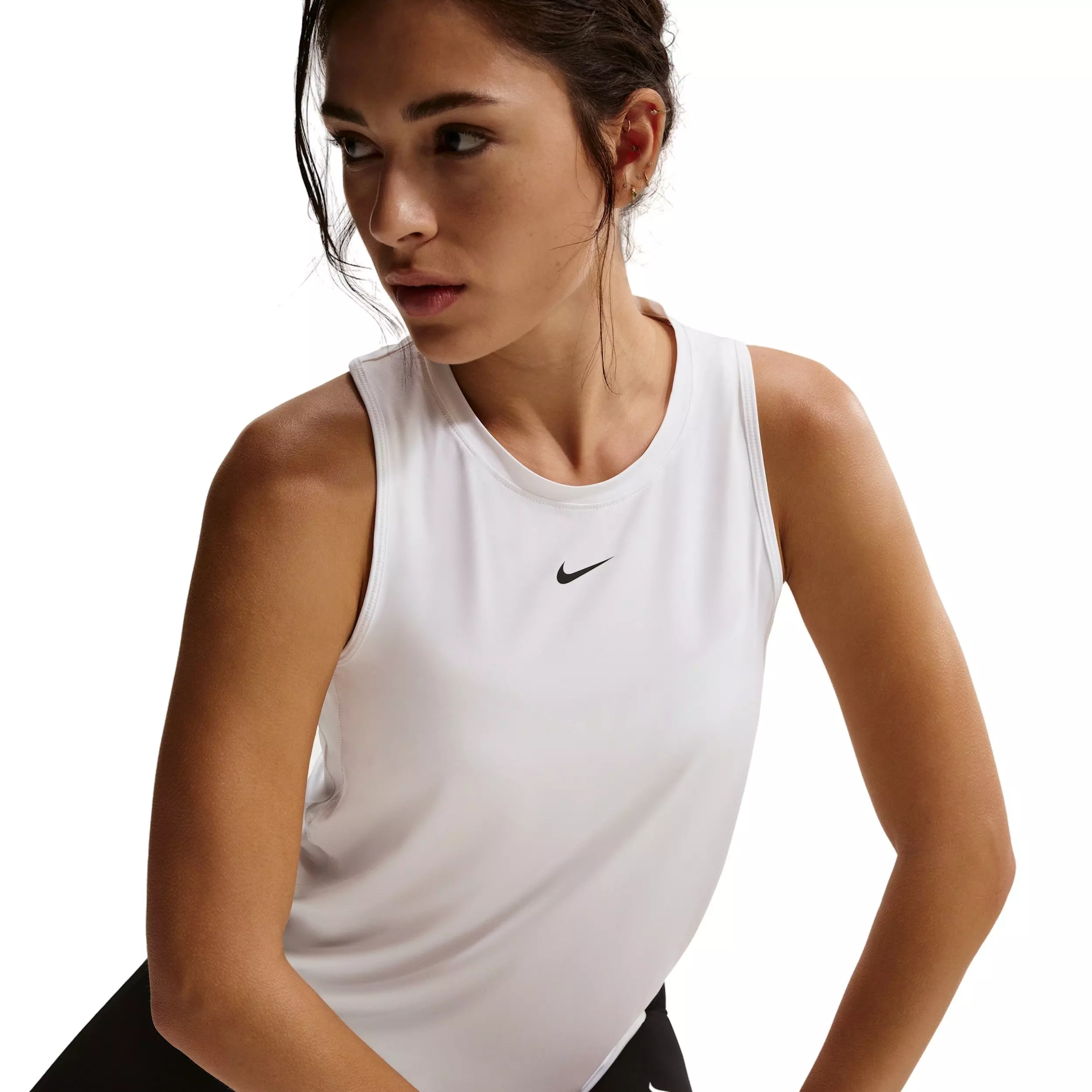 Nike Women's One Classic Dri-FIT Tank Top - Ice White - WHITE