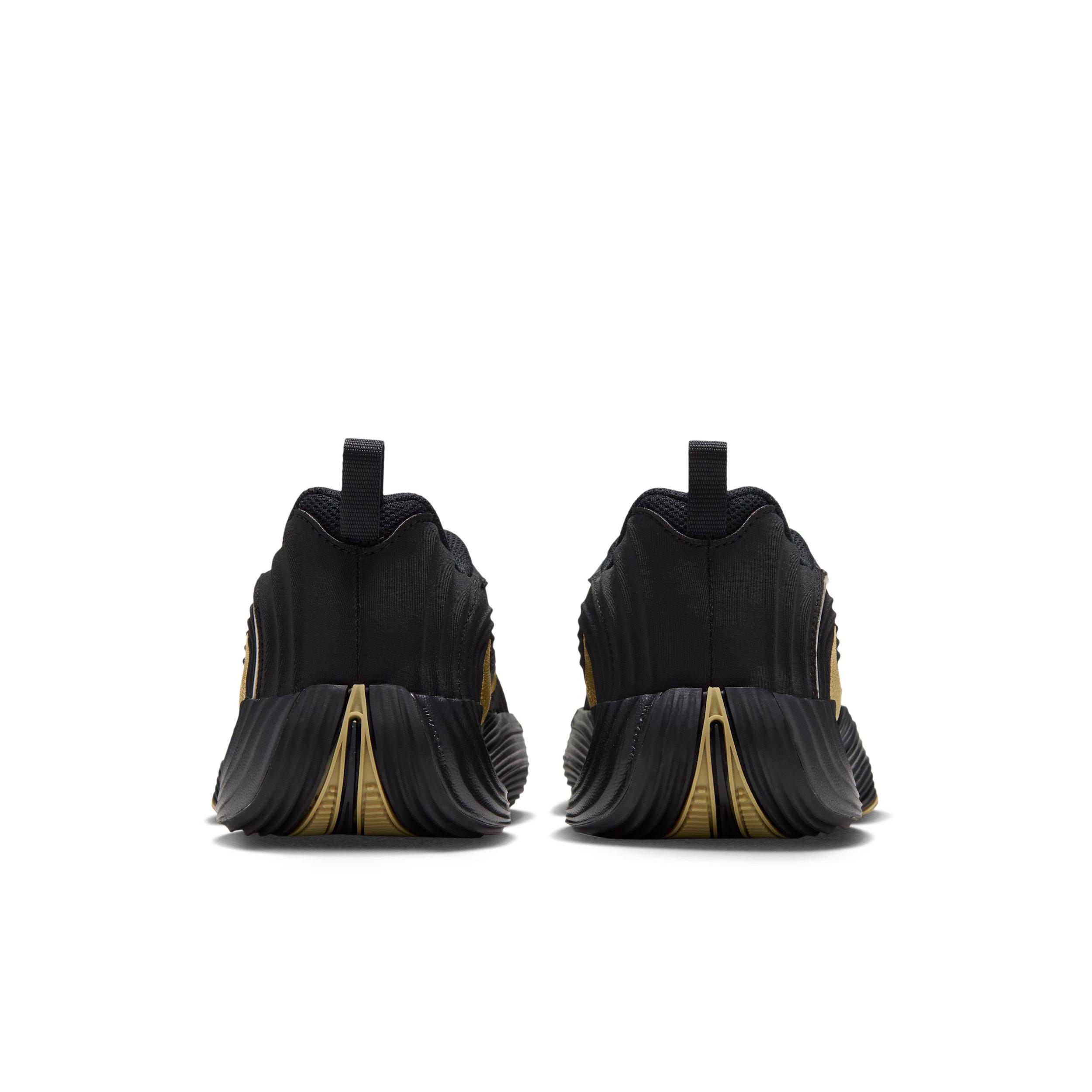 Nike Giannis Immortality 5 "Black/Gum Light Brown/Volt/Gold" Grade School Boys' Basketball Shoe - BLACK/LT BROWN/VOLT/GOLD