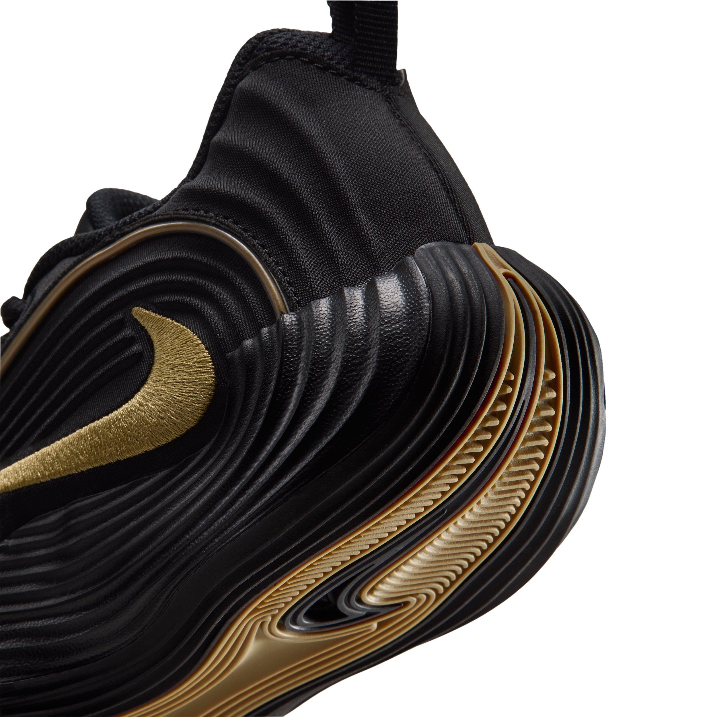 Nike Giannis Immortality 5 "Black/Gum Light Brown/Volt/Gold" Grade School Boys' Basketball Shoe - BLACK/LT BROWN/VOLT/GOLD