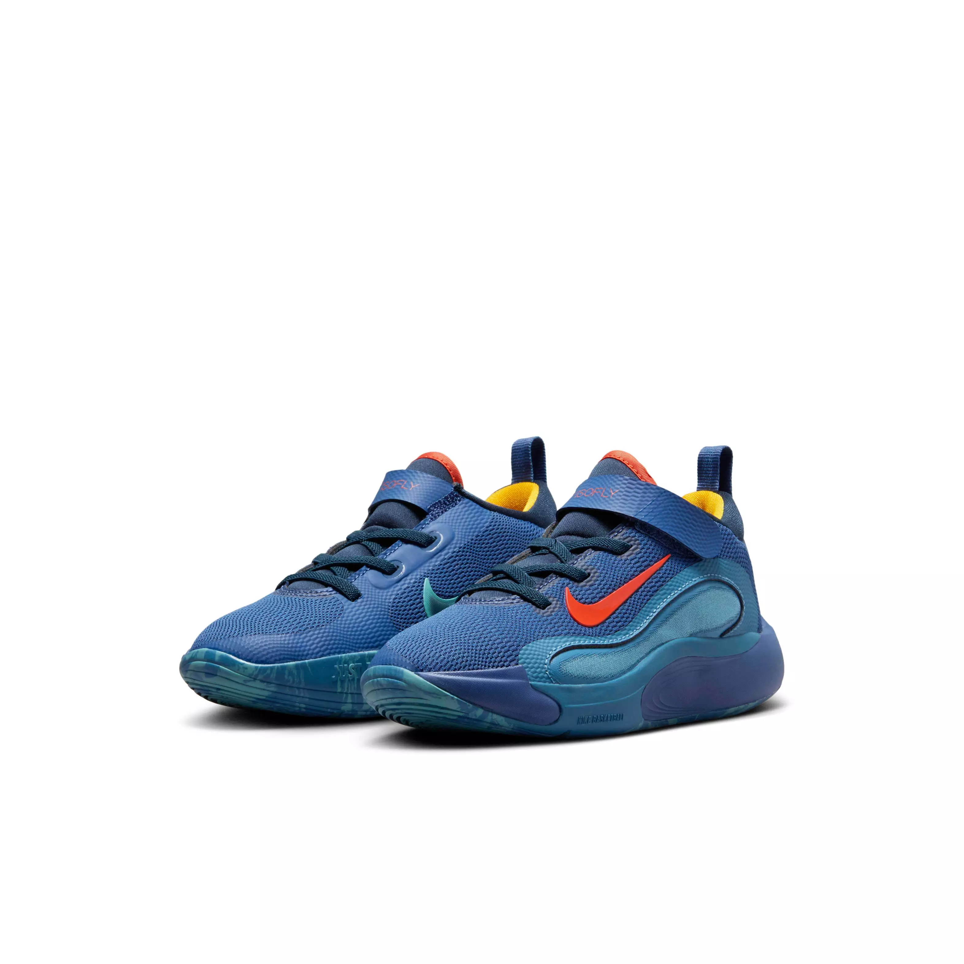Nike IsoFly "Mystic Navy/Armory Navy/Aegean Storm/Cosmic Clay" Preschool Boys' Basketball Shoe - NAVY/NAVY/STORM/CLAY