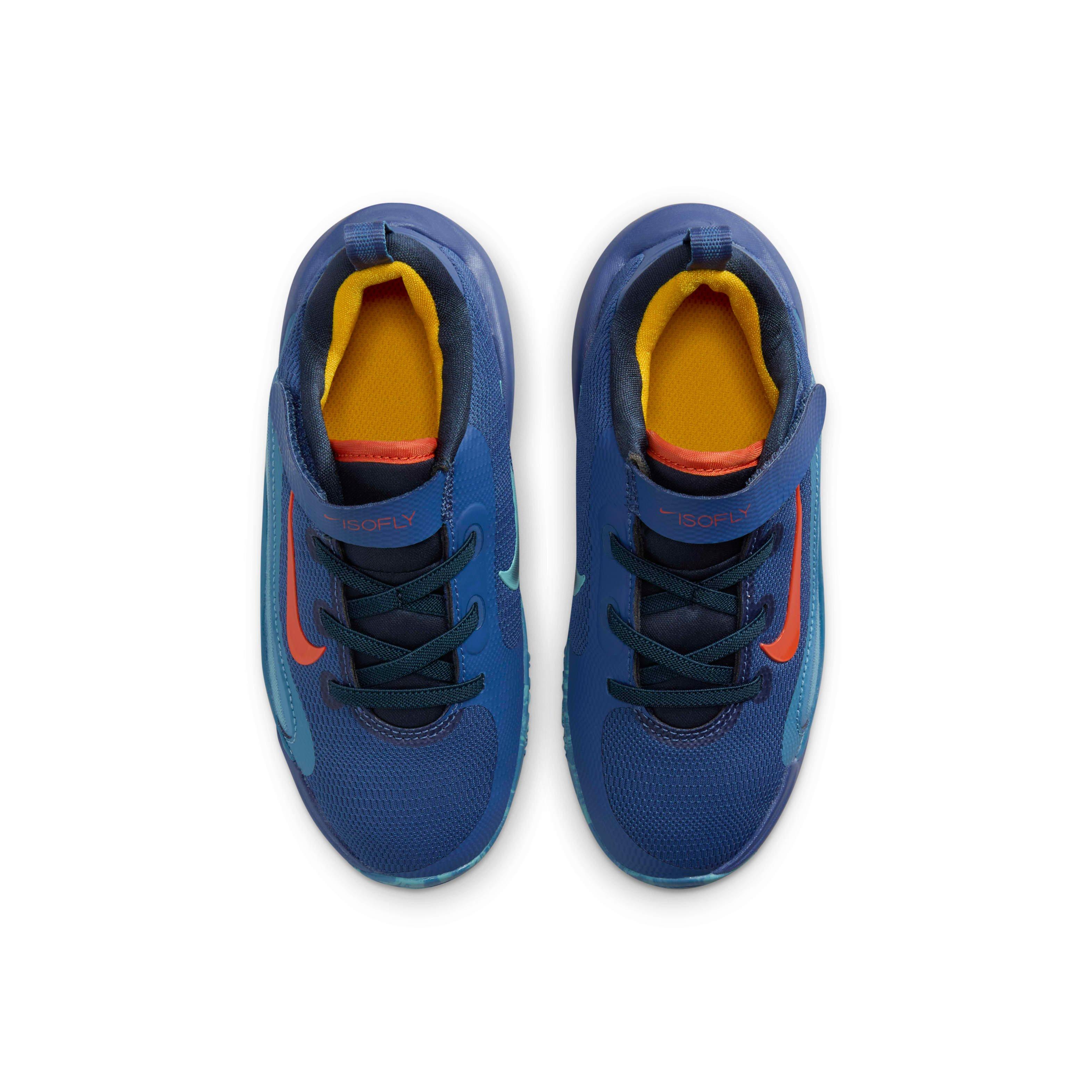 Nike IsoFly Preschool Boys' "Mystic Navy/Armory Navy/Aegean Storm/Cosmic Clay" Basketball Shoe
