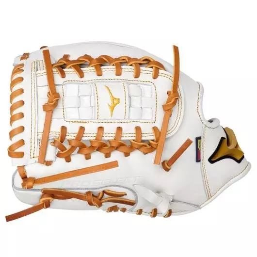 Mizuno GPSF-11D Pro Select FP Premium 12" Pitcher Softball Glove LHT - WHITE