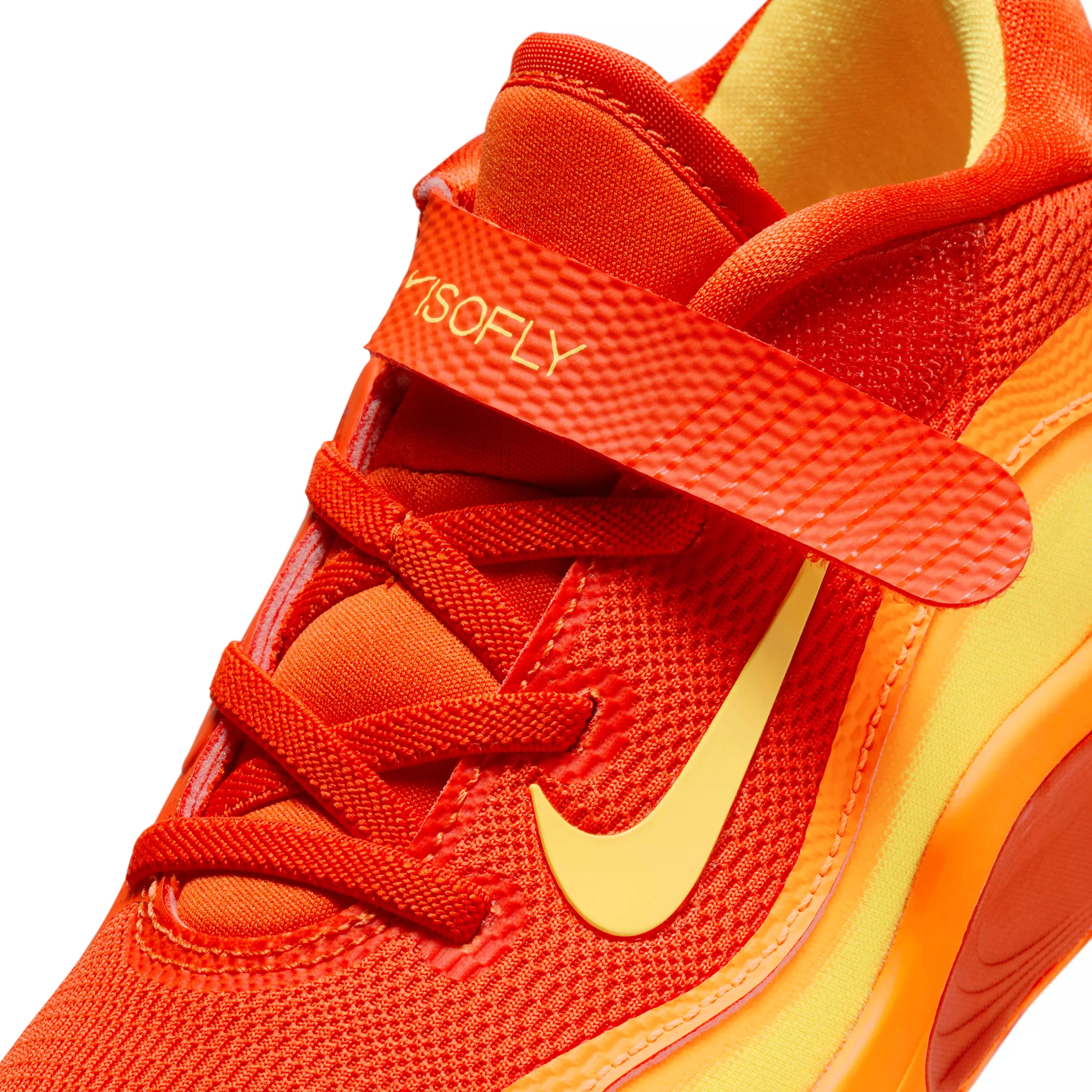 Nike IsoFly "Team Orange/Total Orange/White/Laser Orange" Preschool Boys' Basketball Shoe - ORANGE/ORANGE/WHITE/ORANGE