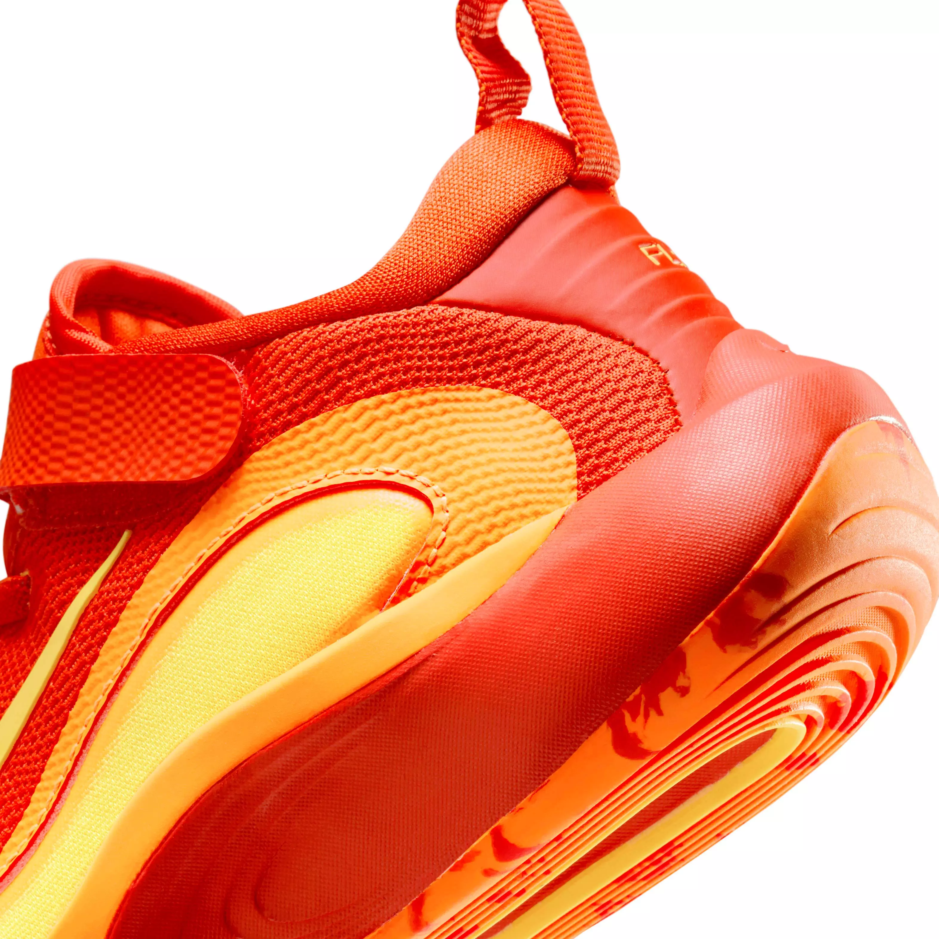Nike IsoFly "Team Orange/Total Orange/White/Laser Orange" Preschool Boys' Basketball Shoe - ORANGE/ORANGE/WHITE/ORANGE