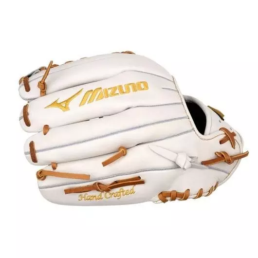 Mizuno GPSF-11D Pro Select FP Premium 12" Pitcher Softball Glove RHT - WHITE