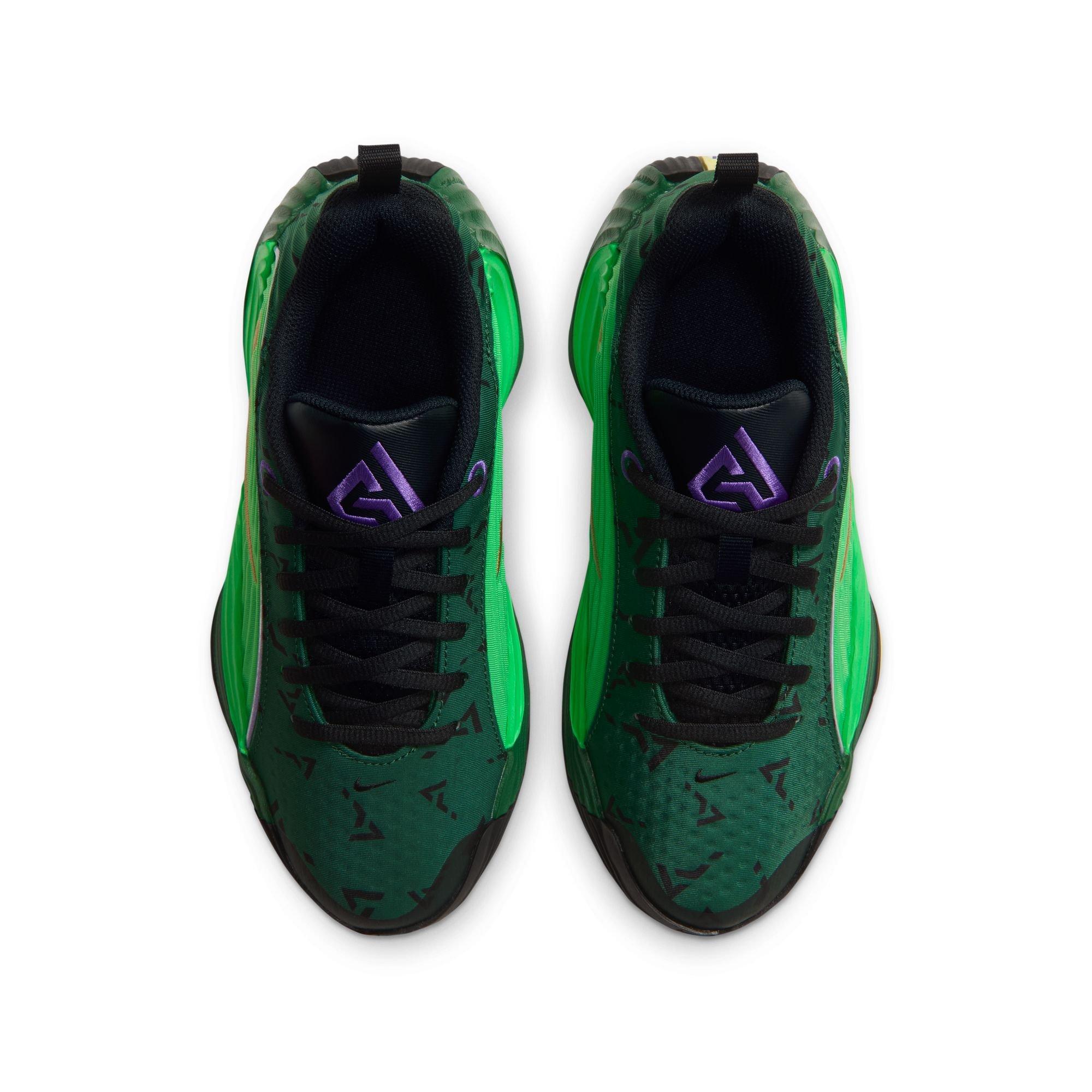 Nike Giannis Immortality 5 "Halloween" Grade School Kids' Basketball Shoe - GORGE GREEN/METALLIC GOLD/GREEN SPARK