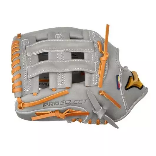 Mizuno GPSF-12D Pro Select FP Premium 12" Infielder Softball Glove LHT - GREY