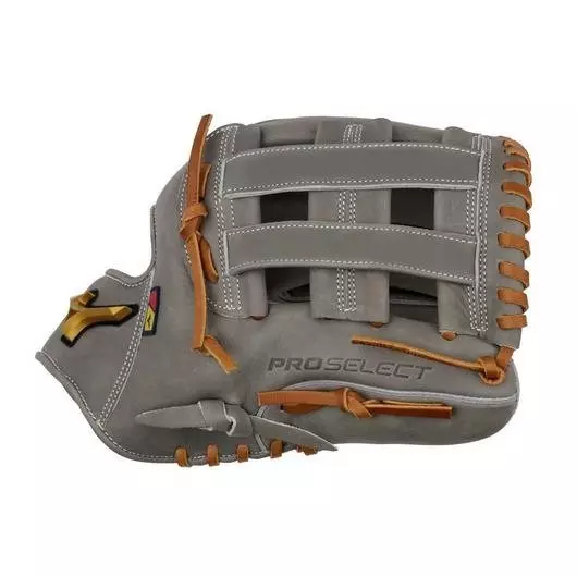 Mizuno GPSF-12D Pro Select FP Premium 12" Infielder Softball Glove RHT - GREY