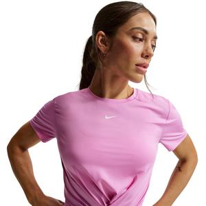Nike Women's Once Classic Twist Dri-FIT Short Sleeve Top -Purple