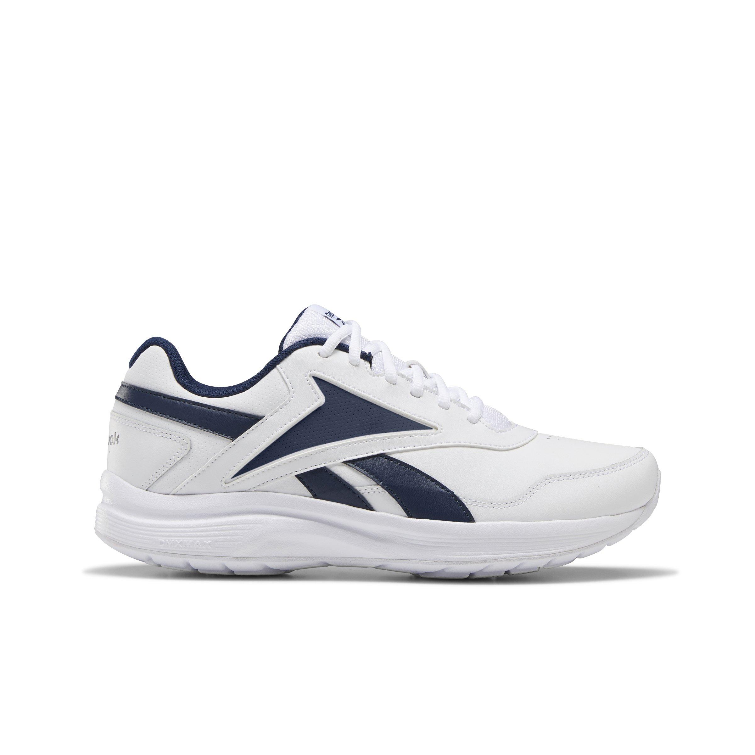 Reebok Walk Ultra 7.0 DMX MAX Extra-Wide "White/Navy" Men's Walking Shoe - WHITE/NAVY Thumbnail View 1