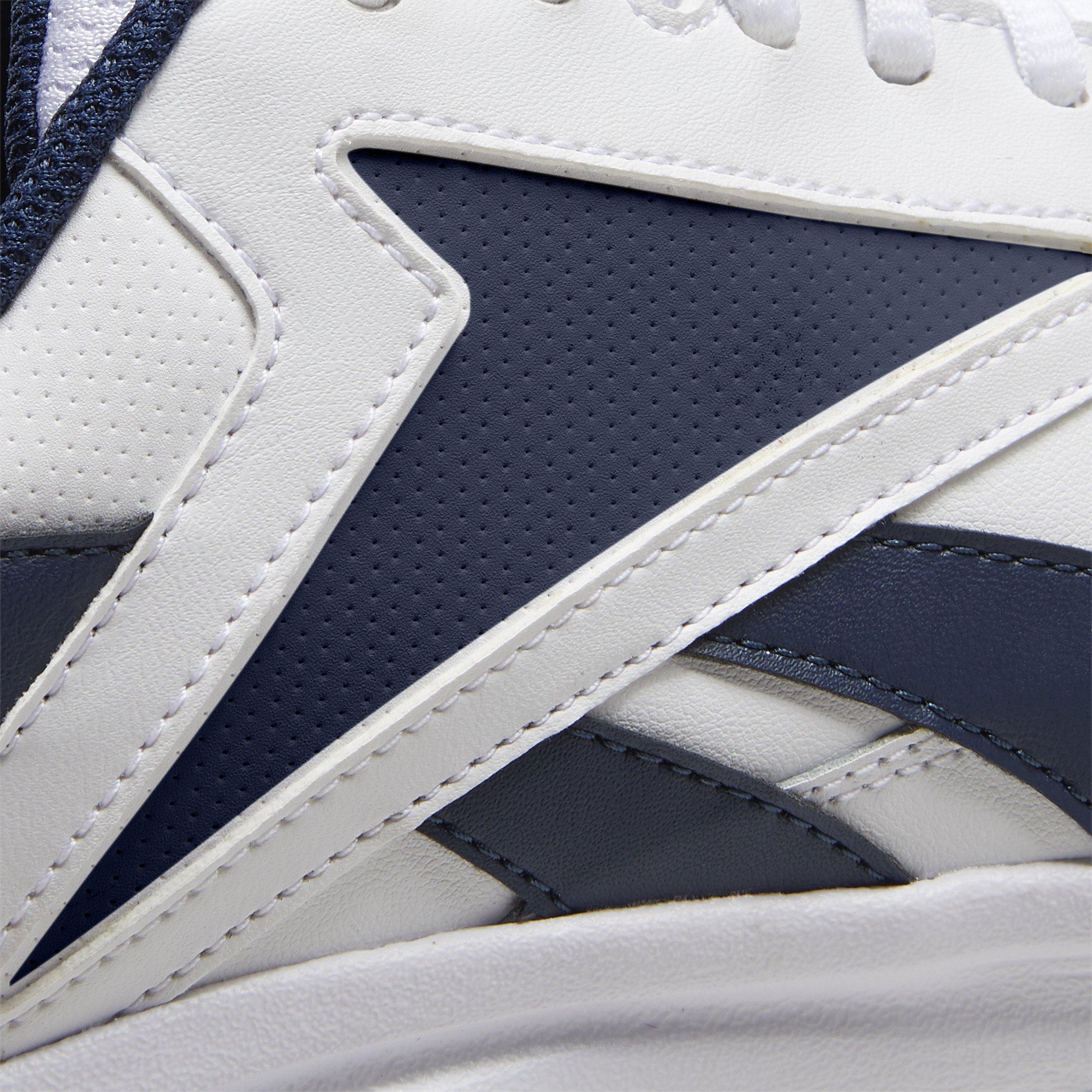 Reebok Walk Ultra 7.0 DMX MAX Extra-Wide "White/Navy" Men's Walking Shoe - WHITE/NAVY Thumbnail View 8