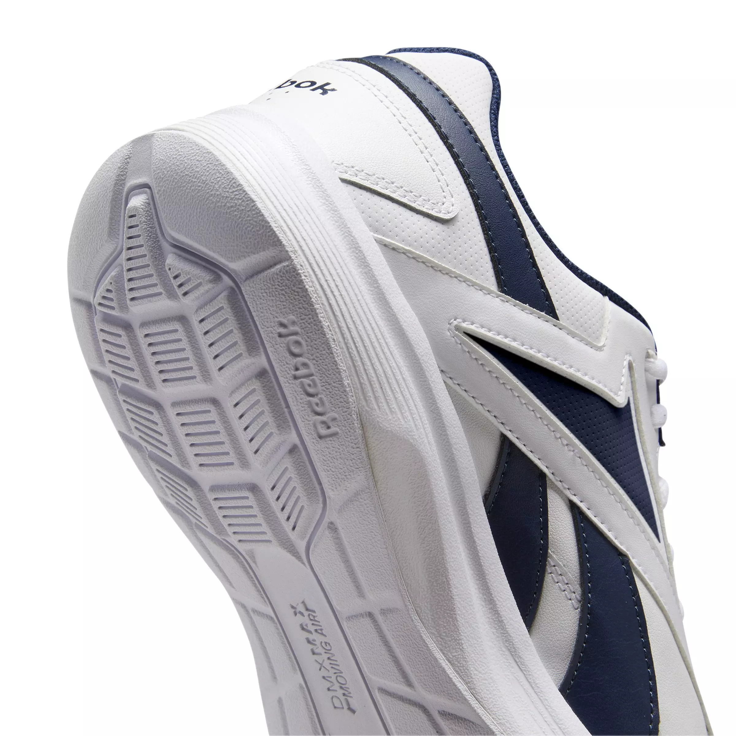 Reebok Walk Ultra 7.0 DMX MAX Extra-Wide "White/Navy" Men's Walking Shoe - WHITE/NAVY