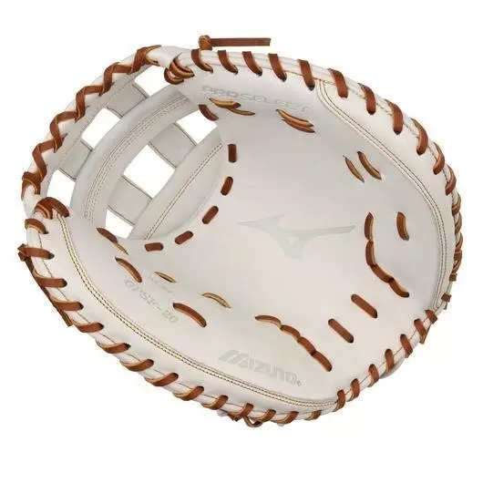 Mizuno GPSF-20 Pro Select FP Premium 34.5" Catchers Mitt Softball Glove RHT - BLACK/SILVER