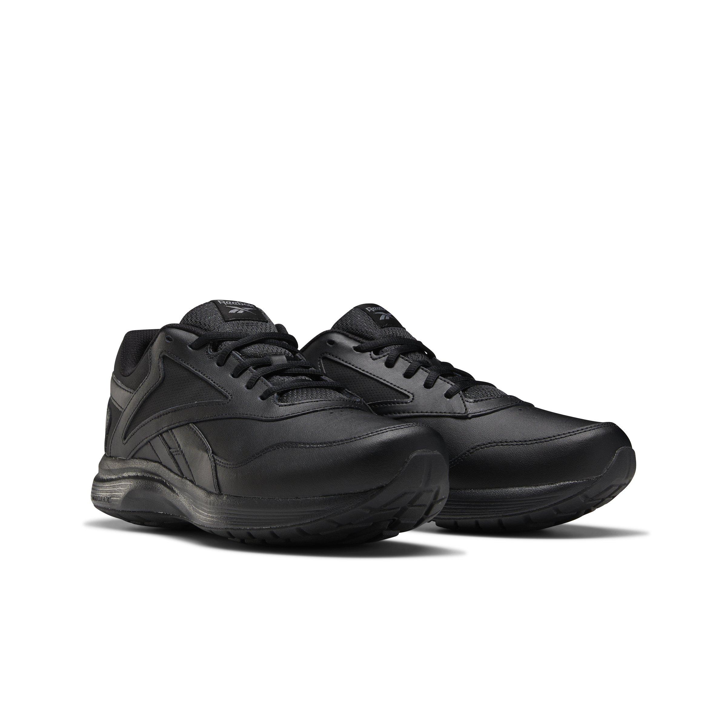 Reebok Walk Ultra 7.0 DMX MAX Extra-Wide "Black" Men's Walking Shoe - BLACK/GREY Thumbnail View 3