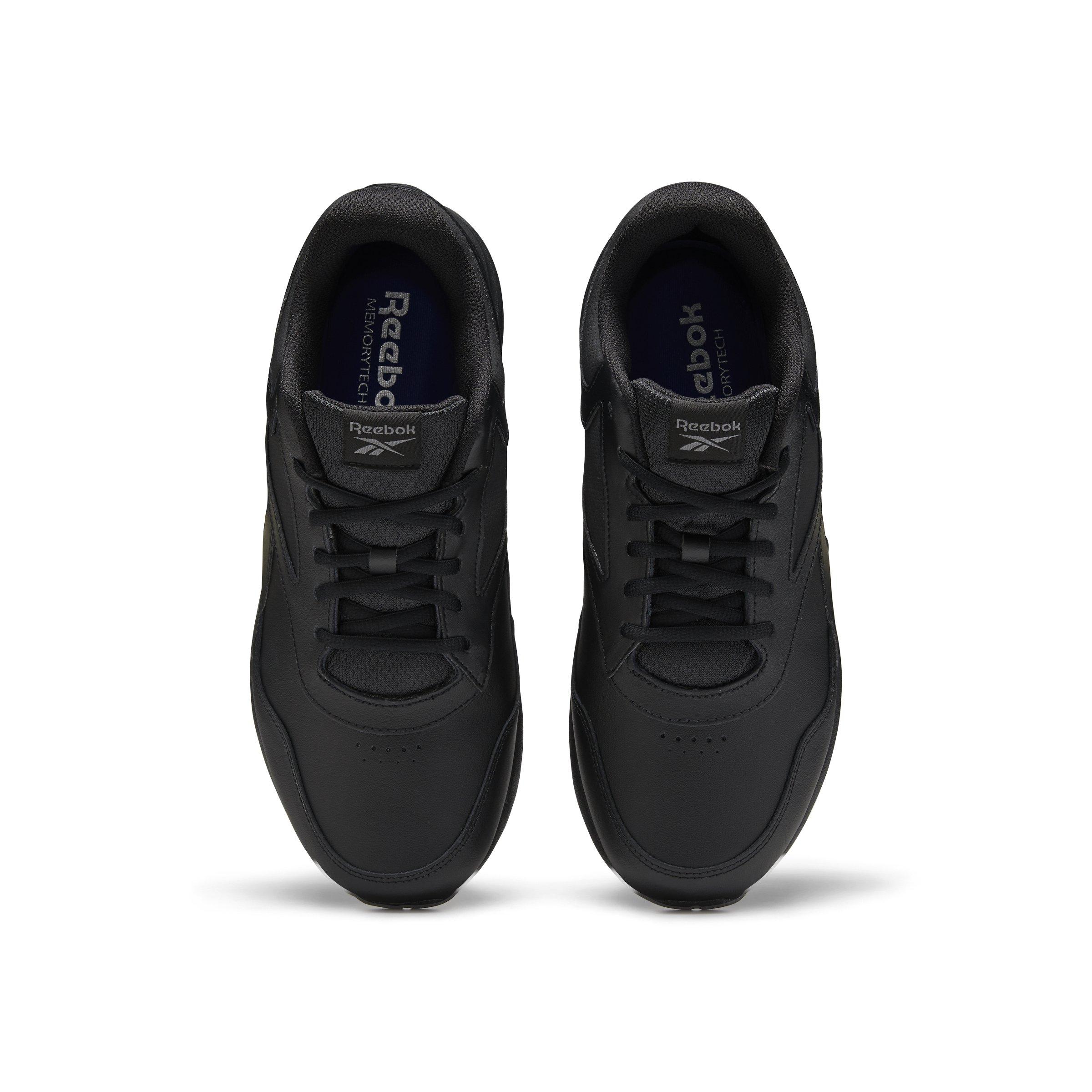 Reebok Walk Ultra 7.0 DMX MAX Extra-Wide "Black" Men's Walking Shoe - BLACK/GREY Thumbnail View 5