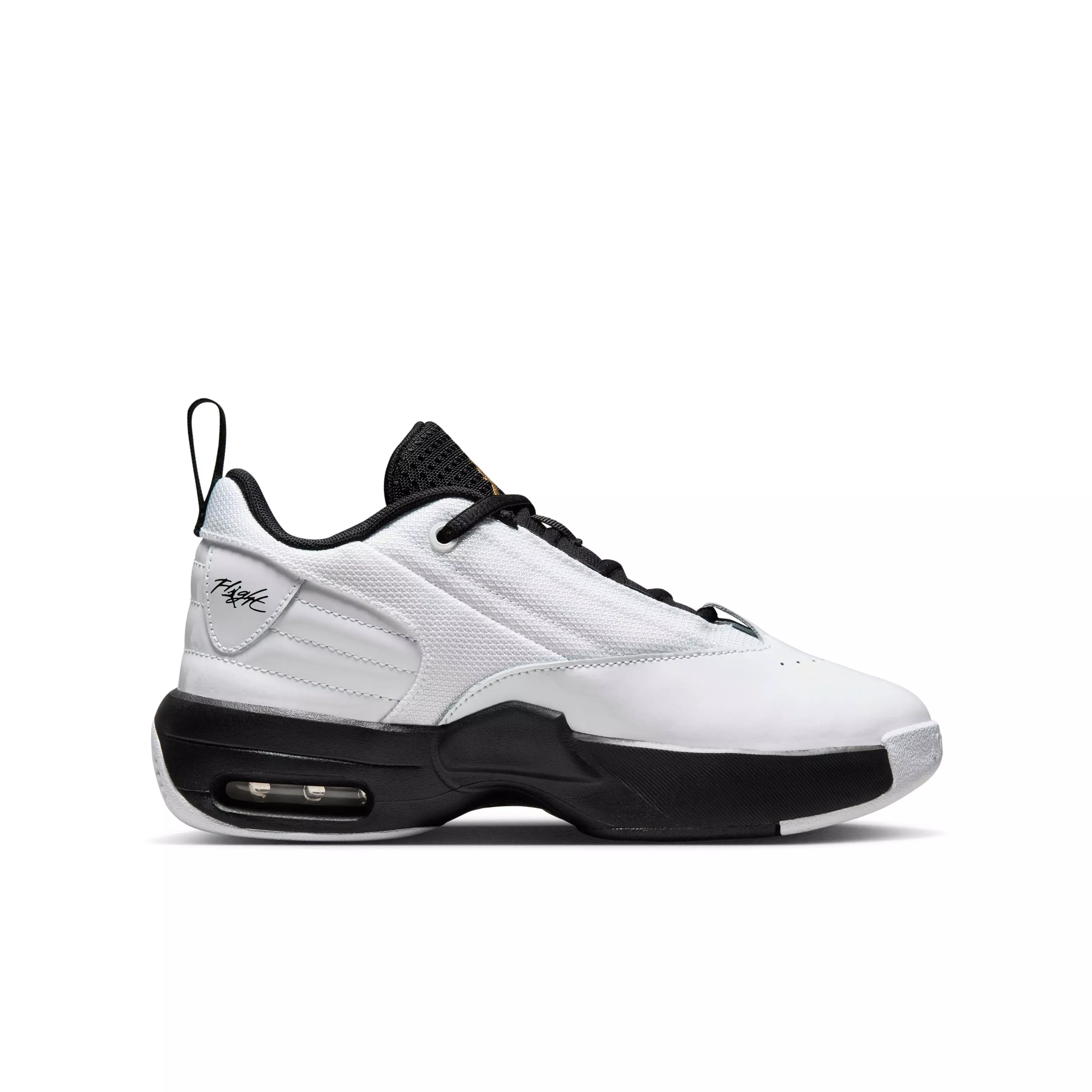 Jordan Max Aura 6 "White/Black/Metallic Gold" Grade School Boys' Shoe - WHITE/BLACK/GOLD