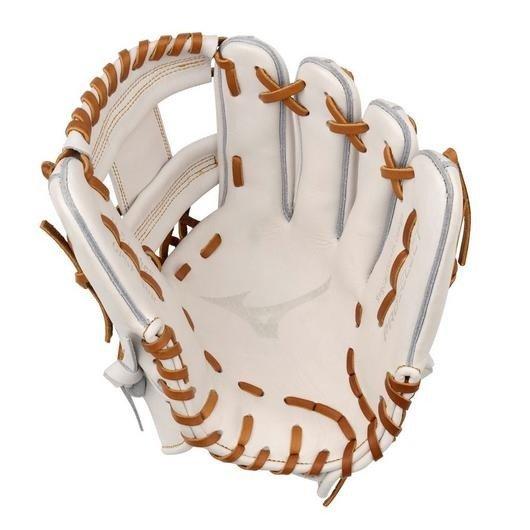 Mizuno GPSF-40R Pro Select FP Premium 11.5" Infielder Softball Glove RHT - WHITE Thumbnail View 2