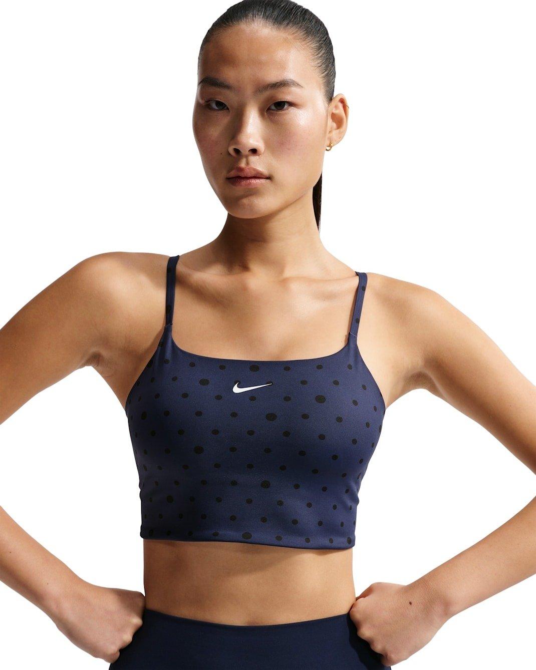 Nike Women's One Light-Support Padded Printed Sports Bra - Navy - NAVY Thumbnail View 1