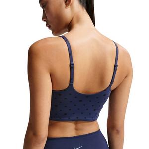 Nike Women's One Light-Support Padded Printed Sports Bra -Navy