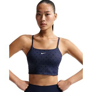 Nike Women's One Light-Support Padded Printed Sports Bra -Navy