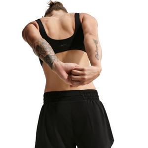 Nike Women's One Dri-FIT High-Waisted 3" 2-in-1 Shorts -Black