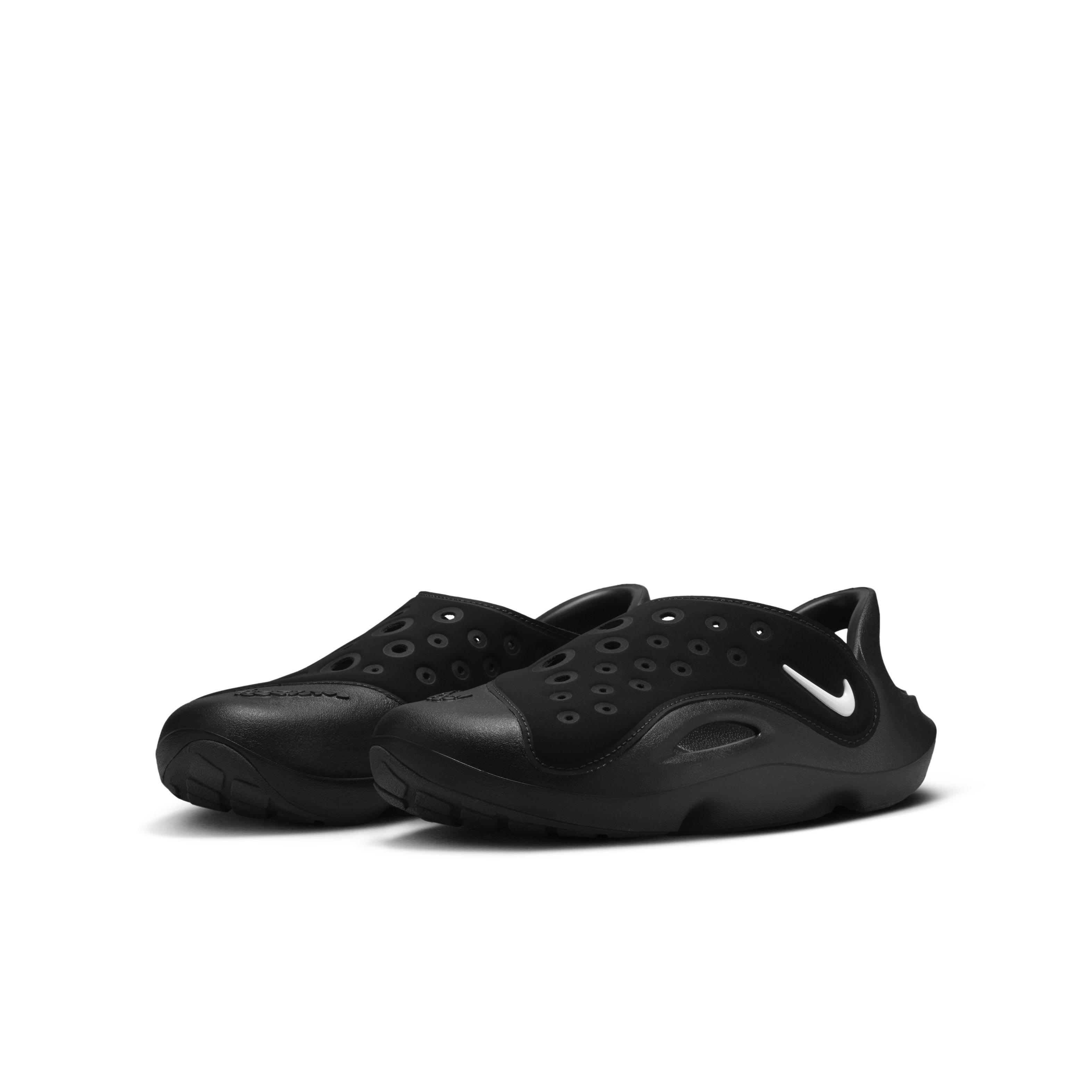 Nike Aqua Swoosh Grade School Boys' "Black/Anthracite/White" Sandal