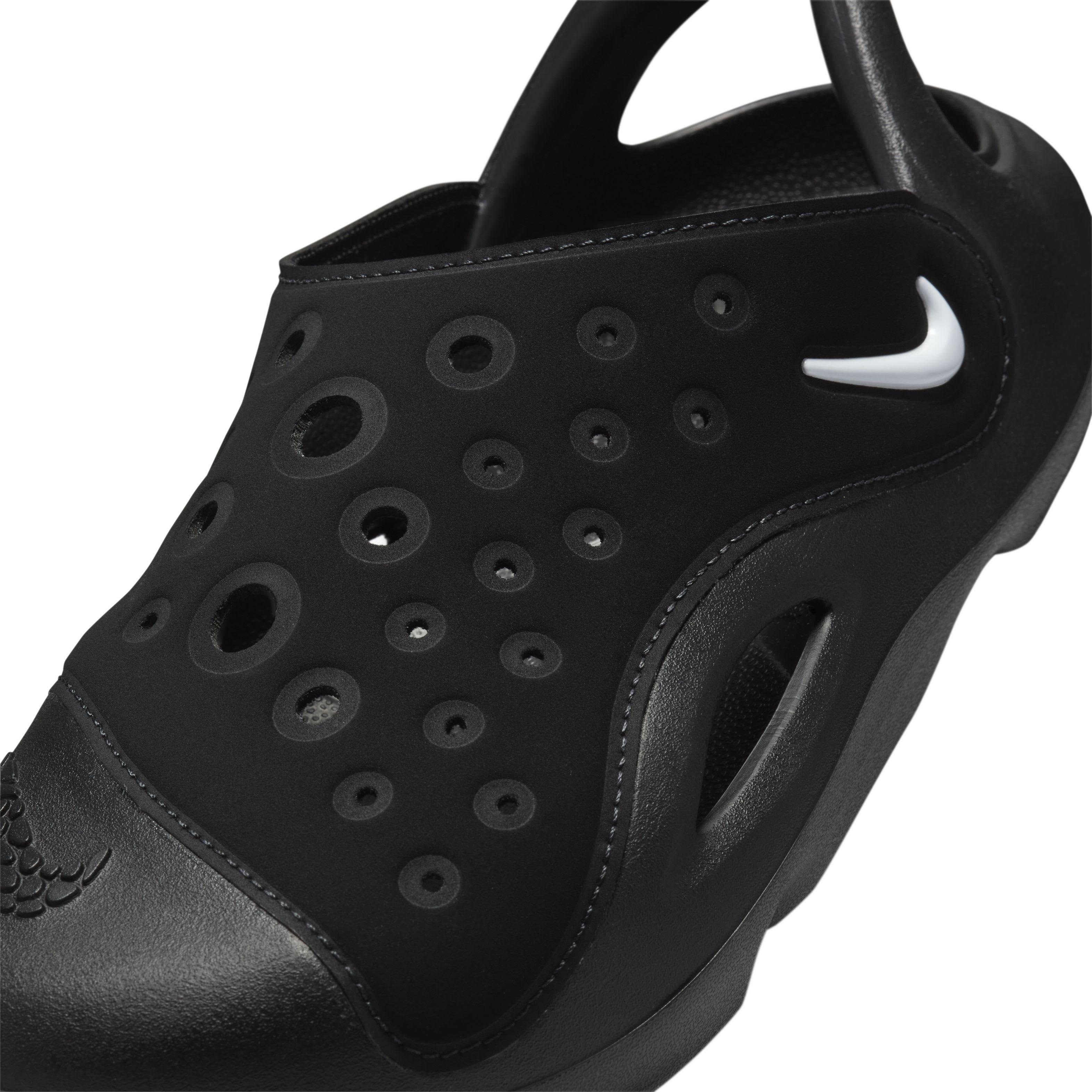 Nike Aqua Swoosh Grade School Boys' "Black/Anthracite/White" Sandal