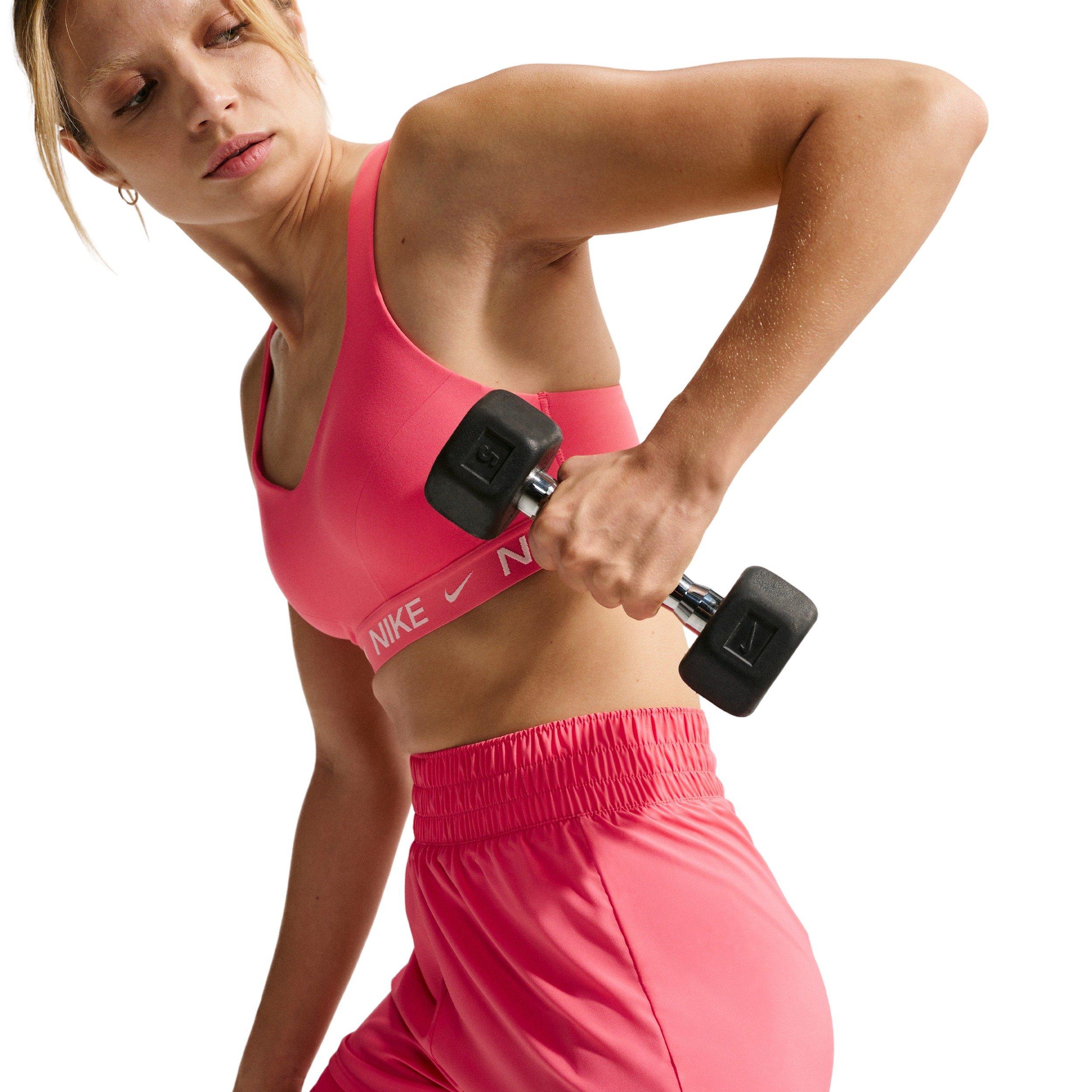 Nike Women's One Dri-FIT High-Waisted 3" 2-in-1 Shorts -Coral - CORAL Thumbnail View 3